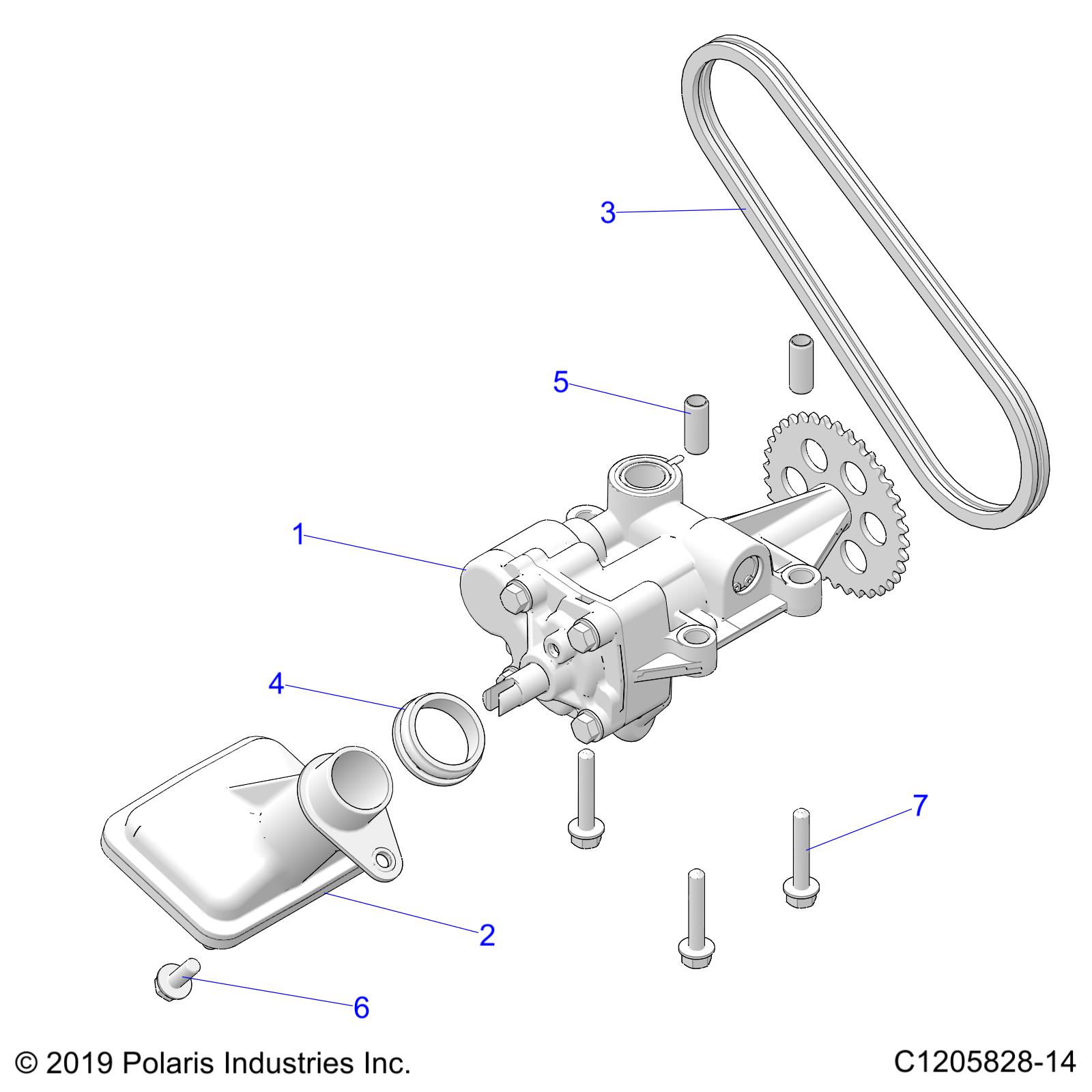 ENGINE, OIL PUMP - Z23G4V92AL/BL (C1205828-14)