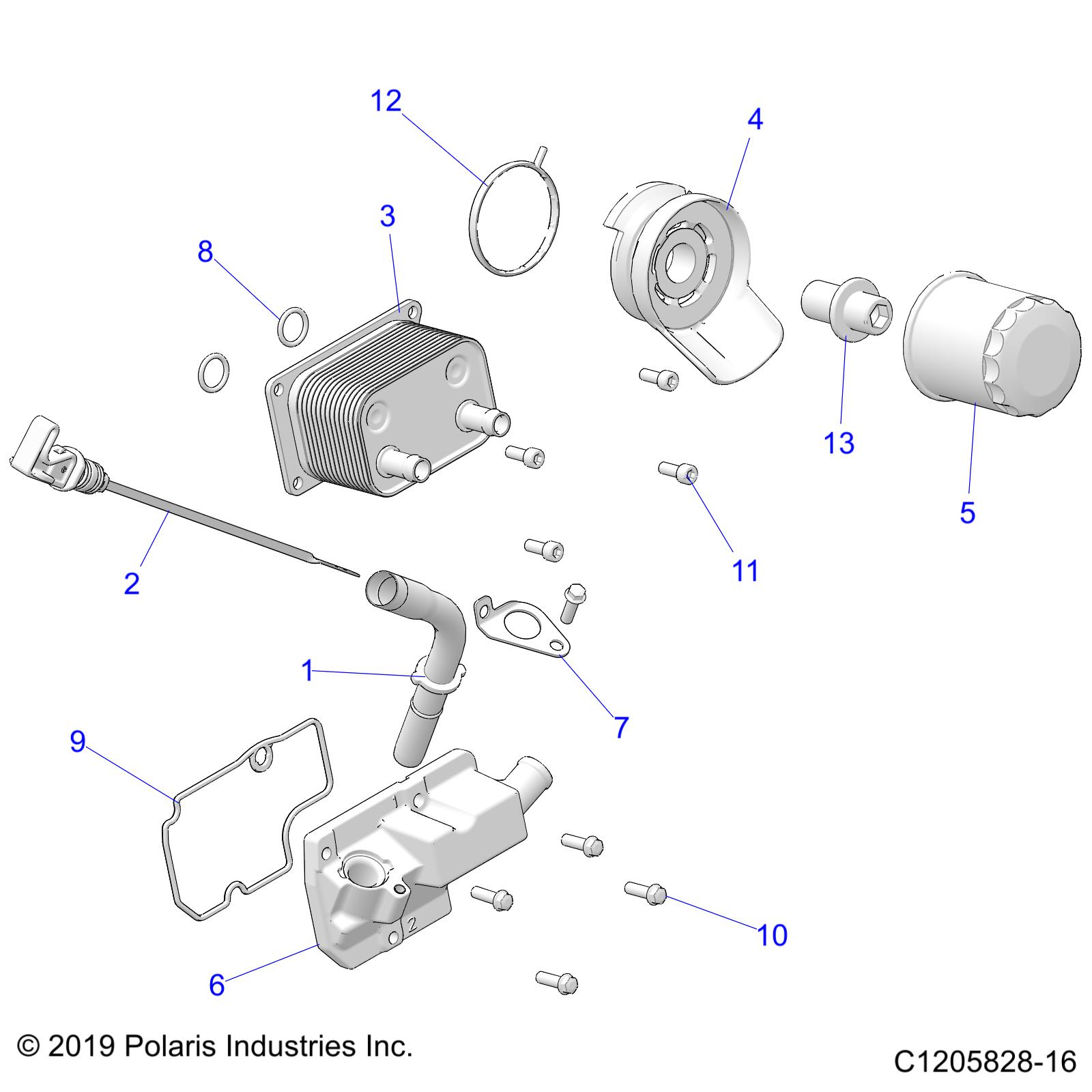 ENGINE, DIPSTICK AND OIL FILTER - Z23RAD92AK/AB/AS/BS (C1205828-16)