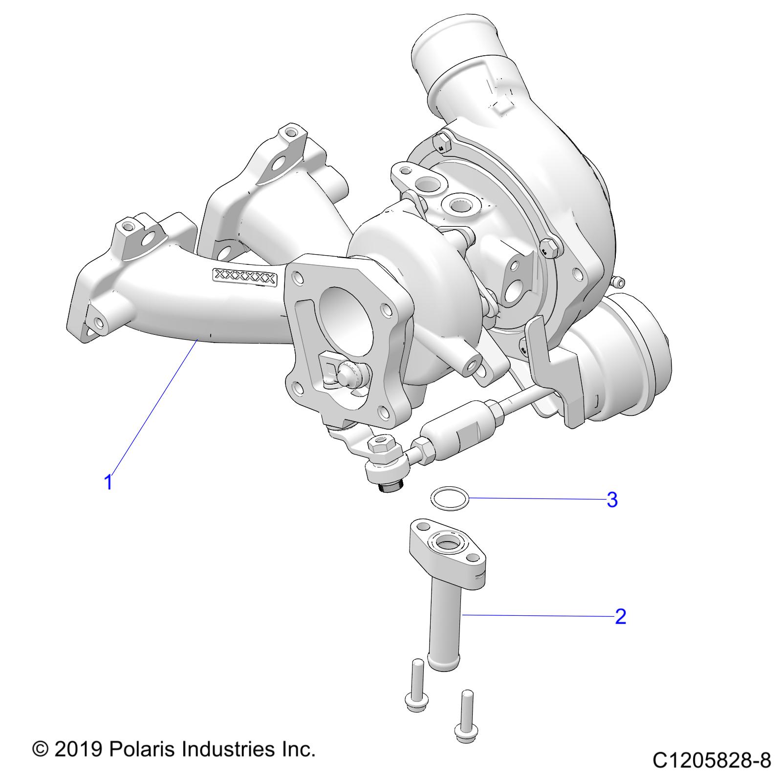 ENGINE, TURBO CHARGER MOUNTING - Z21RAD92AC/AM/BC/BM (C1205828-7)