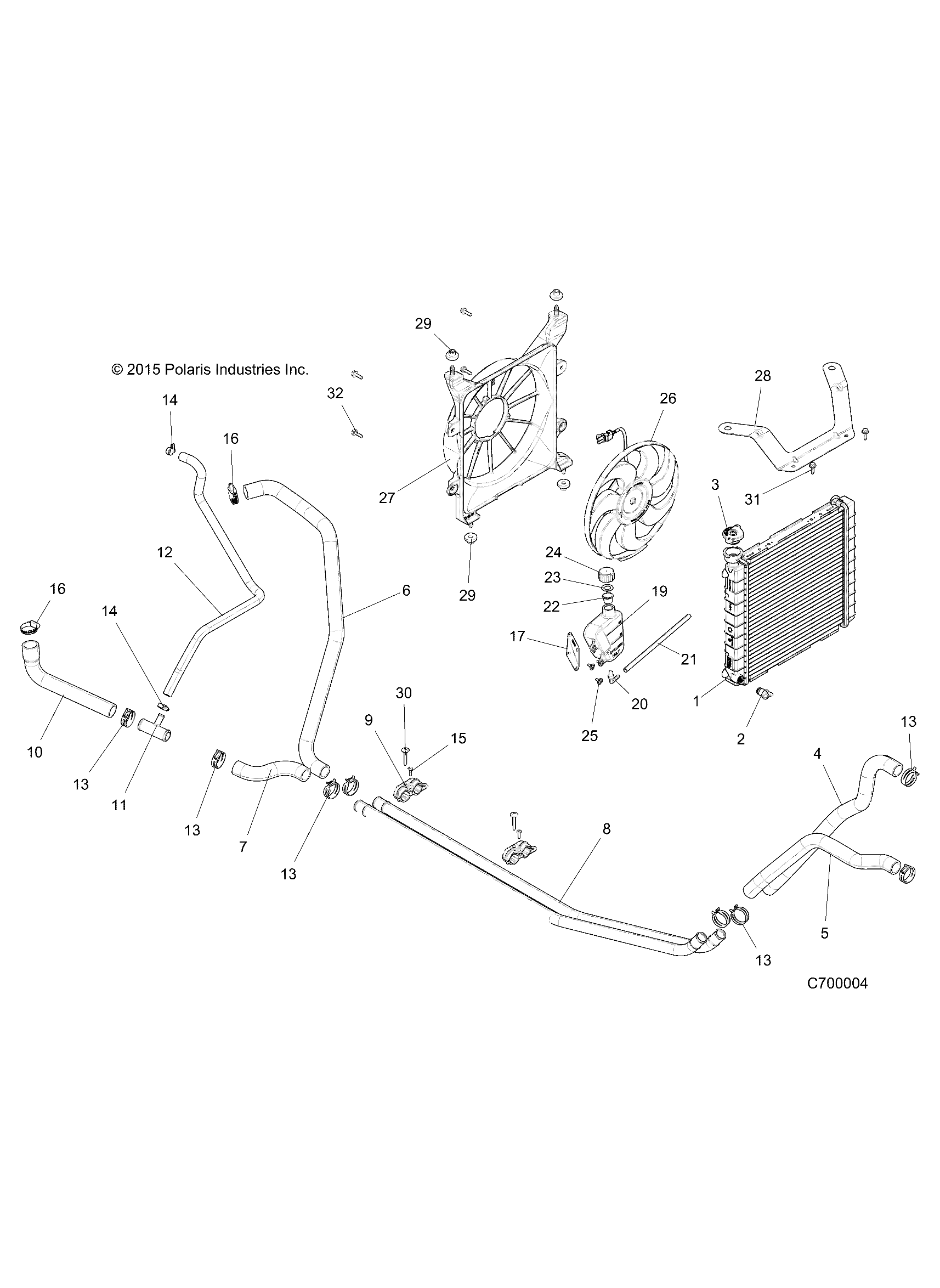 ENGINE, COOLING SYSTEM - R17RMH57A4 (C700004)