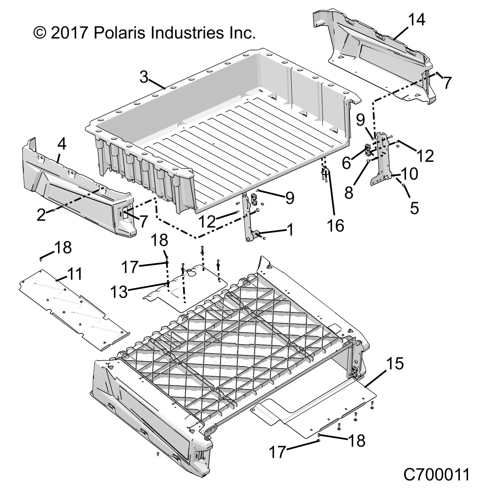 BODY, BOX ASM. - R19RCA57A1/A4/B1/B4 (C700011)