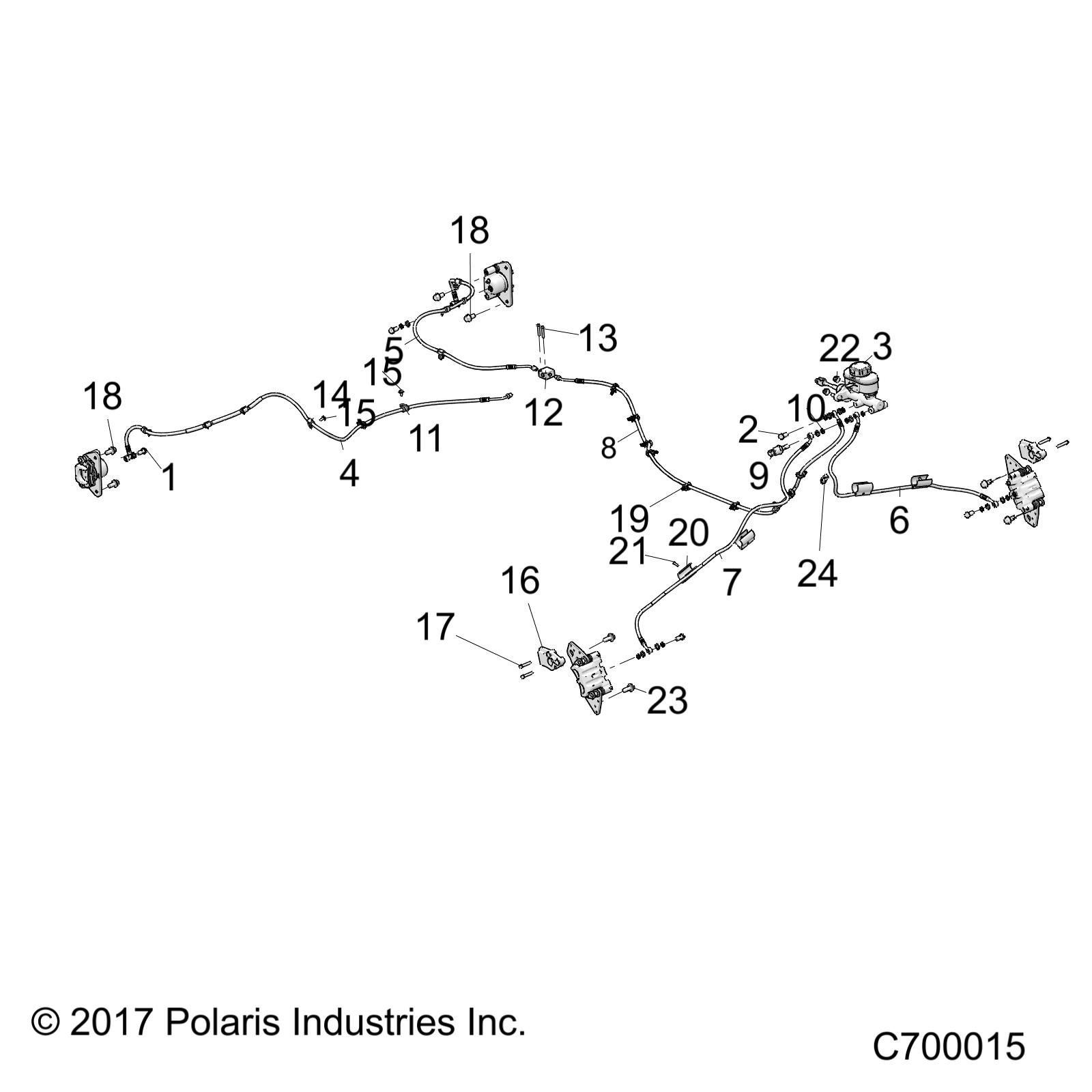 BRAKES, BRAKE LINES AND MASTER CYLINDER - R19RRB99A9/B9 (C700015)