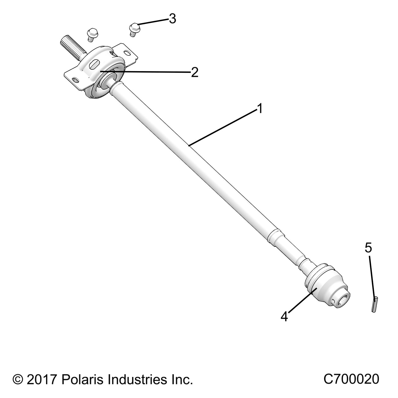 DRIVE TRAIN, FRONT PROP SHAFT - R19RRE99F1/FC/SC1/SCC/SFC/F1/SJ1/PCC/PFC (C700020)