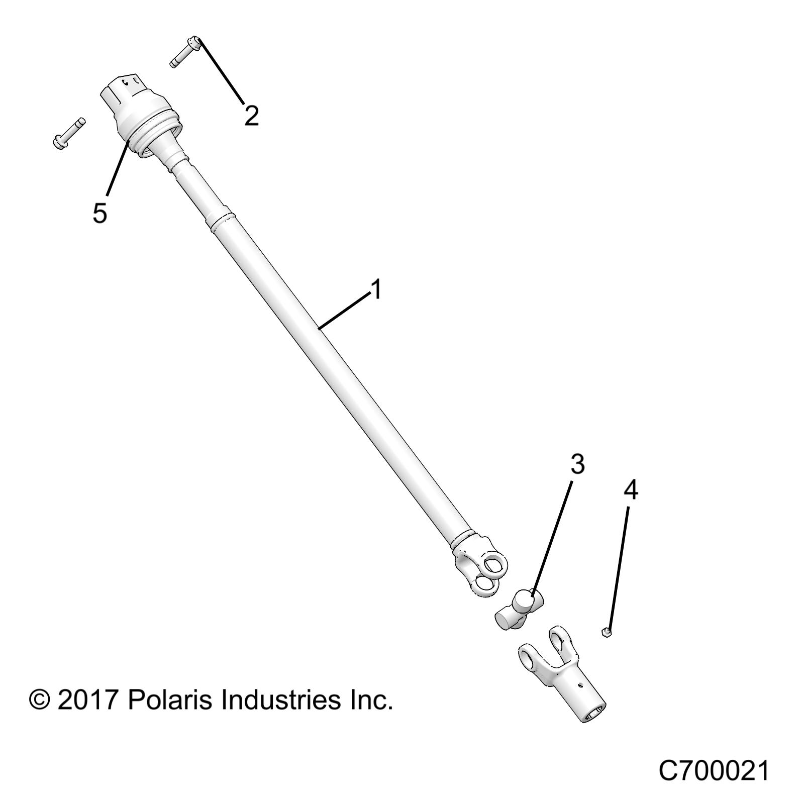 DRIVE TRAIN, REAR PROP SHAFT - R19RRE99NS (C700021)