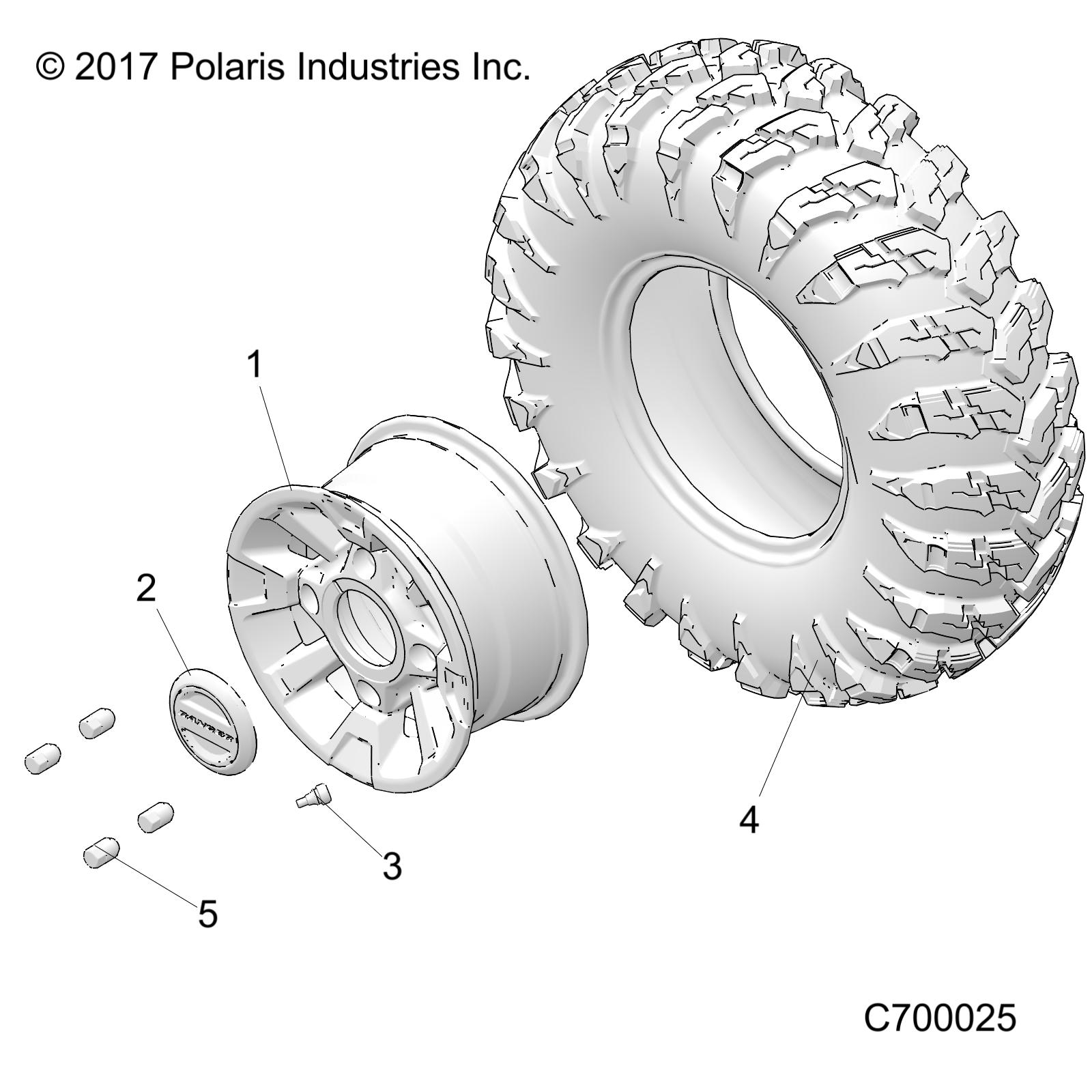 WHEELS, FRONT - R21TAS99CK (C700025)