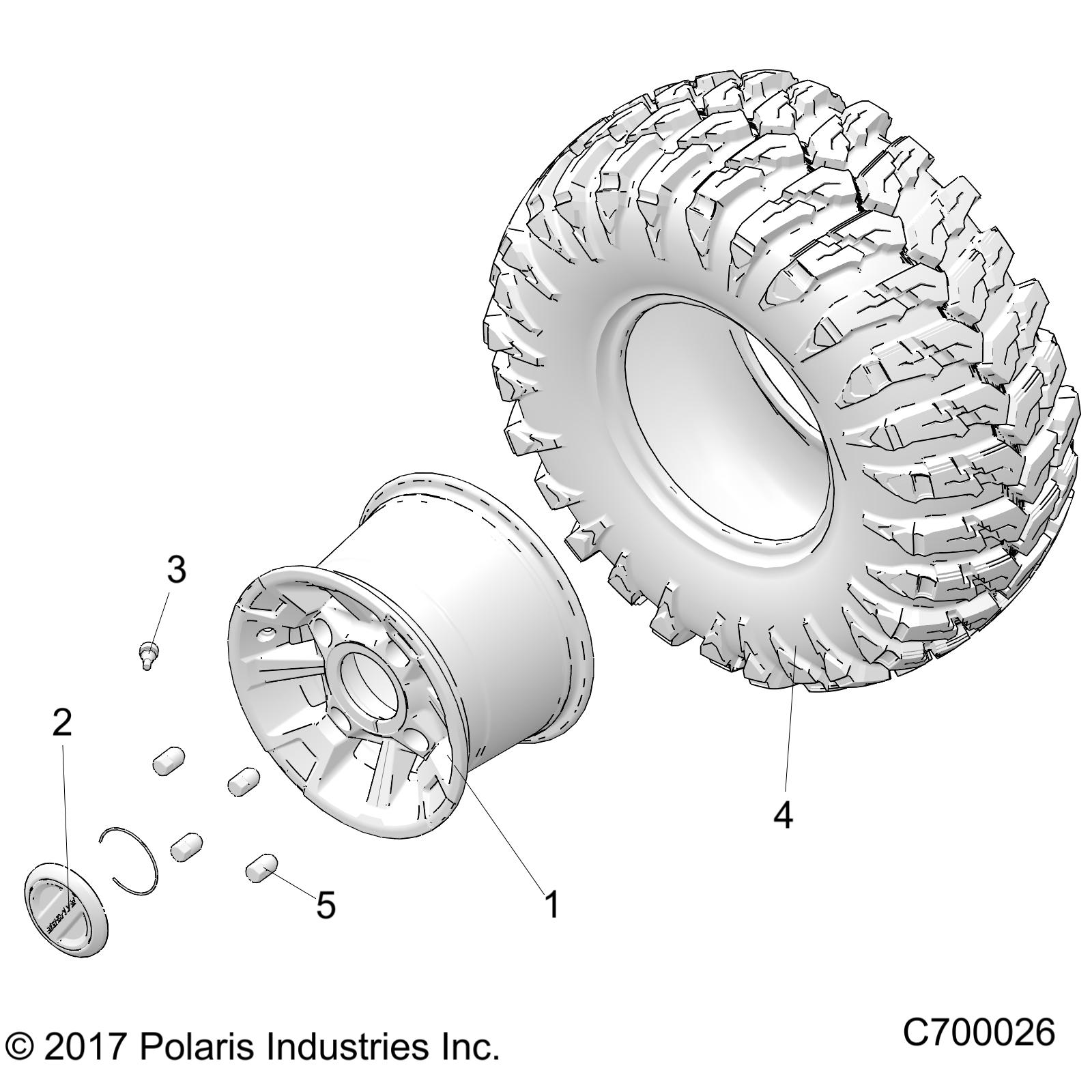 WHEELS, REAR - R21RRH99AC/BC (C700026)