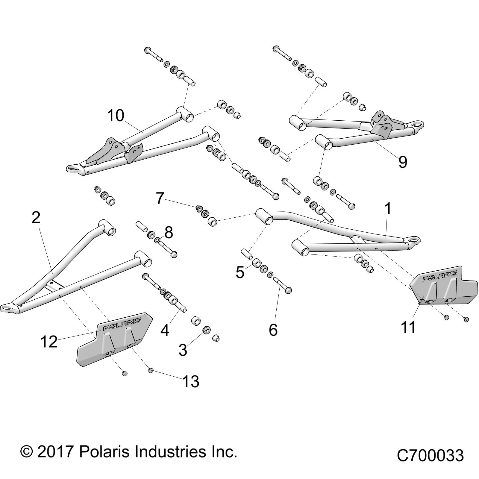 SUSPENSION, FRONT CONTROL ARMS - R19RRE99F1/FC/SC1/SCC/SFC/F1/SJ1/PCC/PFC (C700033)