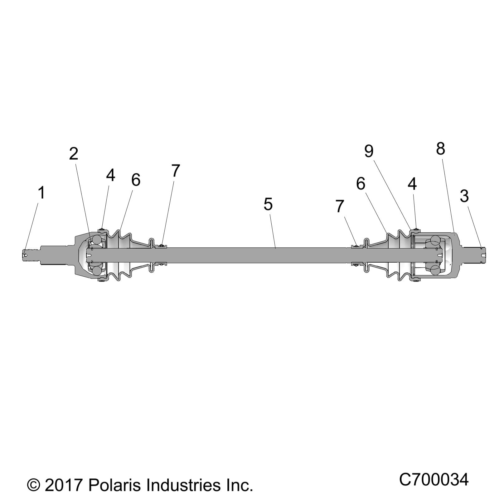 DRIVE TRAIN, FRONT HALF SHAFT - R20RRU99A9/AA/AF/AP/AX/B9/BA/BF/BP/BX (C700034)