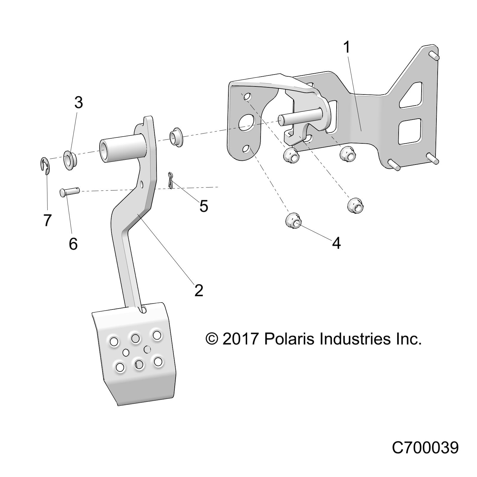 BRAKES, PEDAL - R19RSU99AS/BS (C700039)