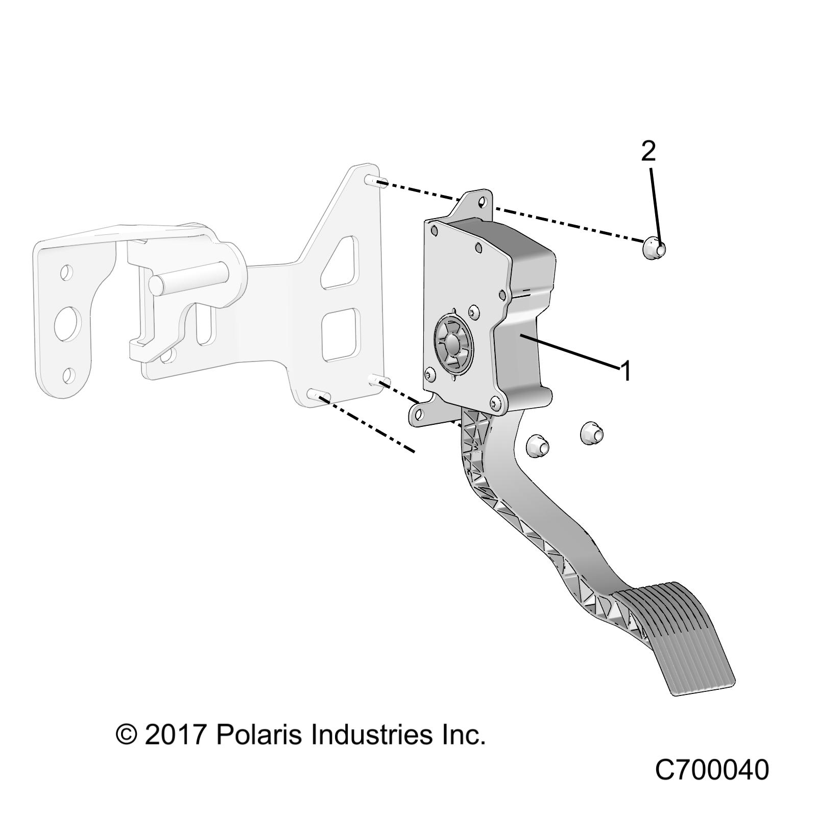 ENGINE, THROTTLE PEDAL - R21RSH99AC/BC (C700040)