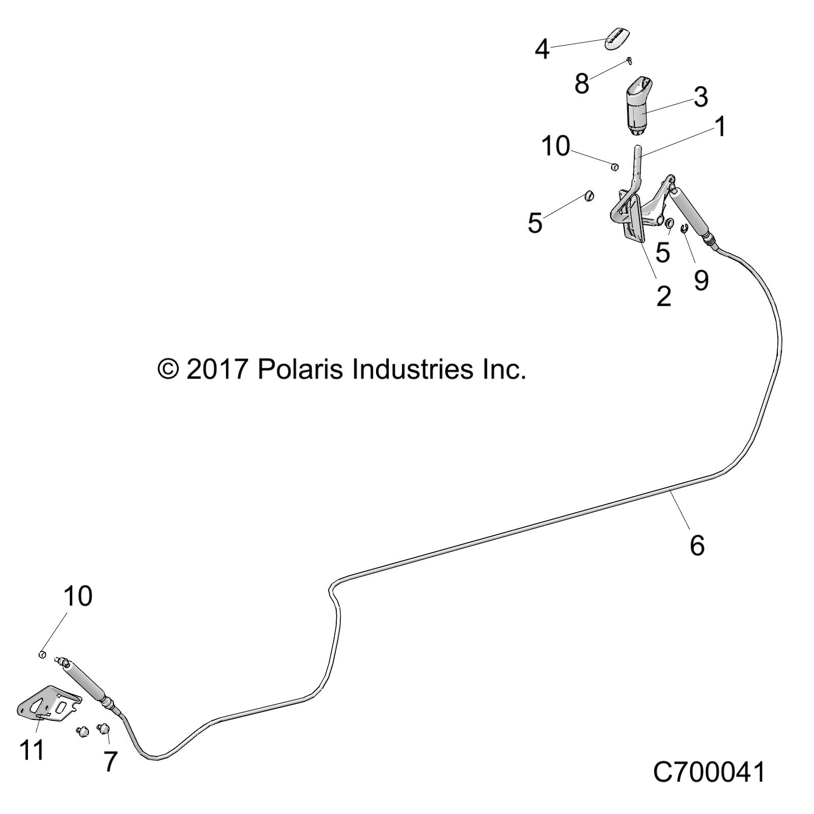 DRIVE TRAIN, GEAR SELECTOR - R20RSUB99A/B (C700041)