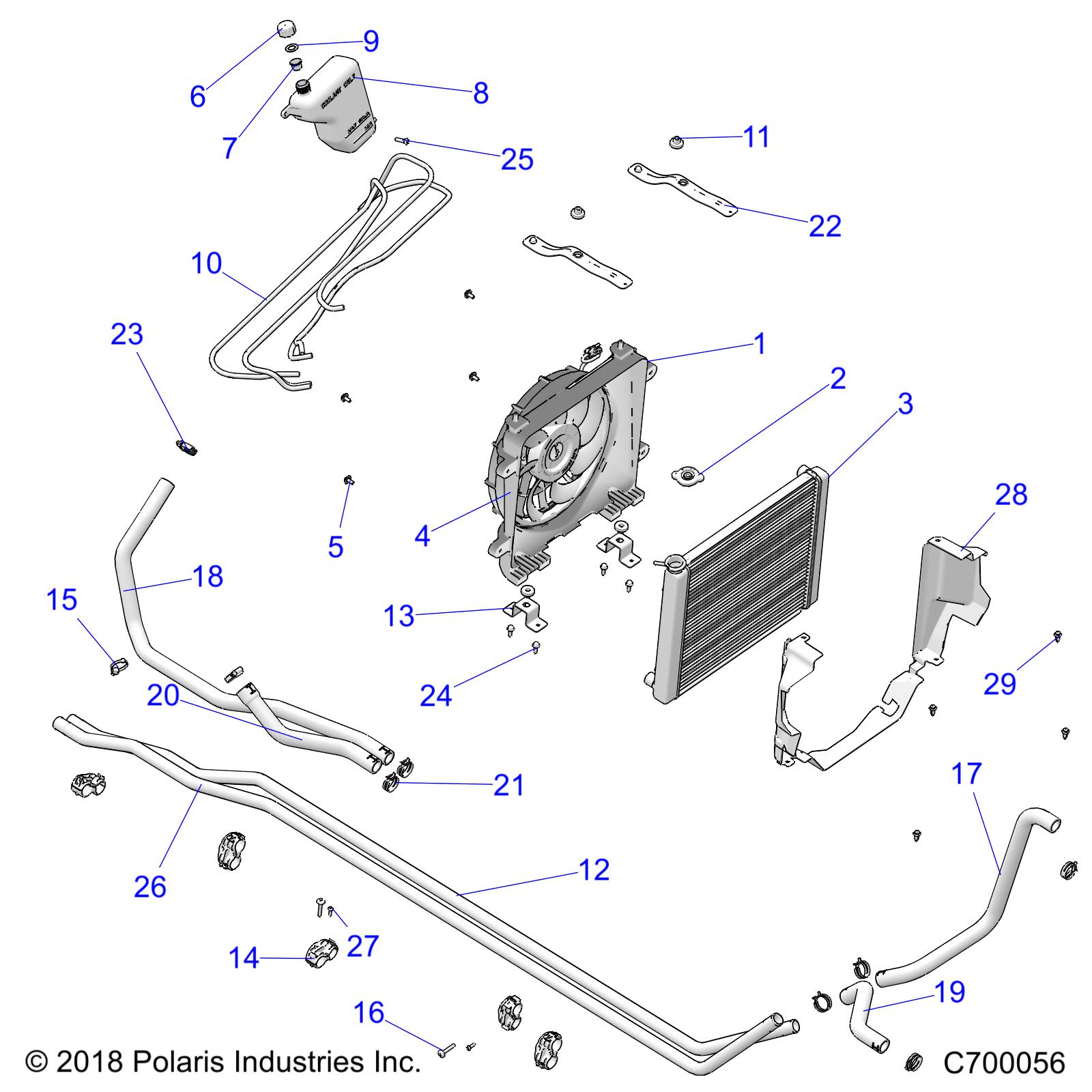 ENGINE, COOLING SYSTEM - R19RSE99AS/A1/A9/AD/AV/B1/B9/BS/BD/BV (C700056)