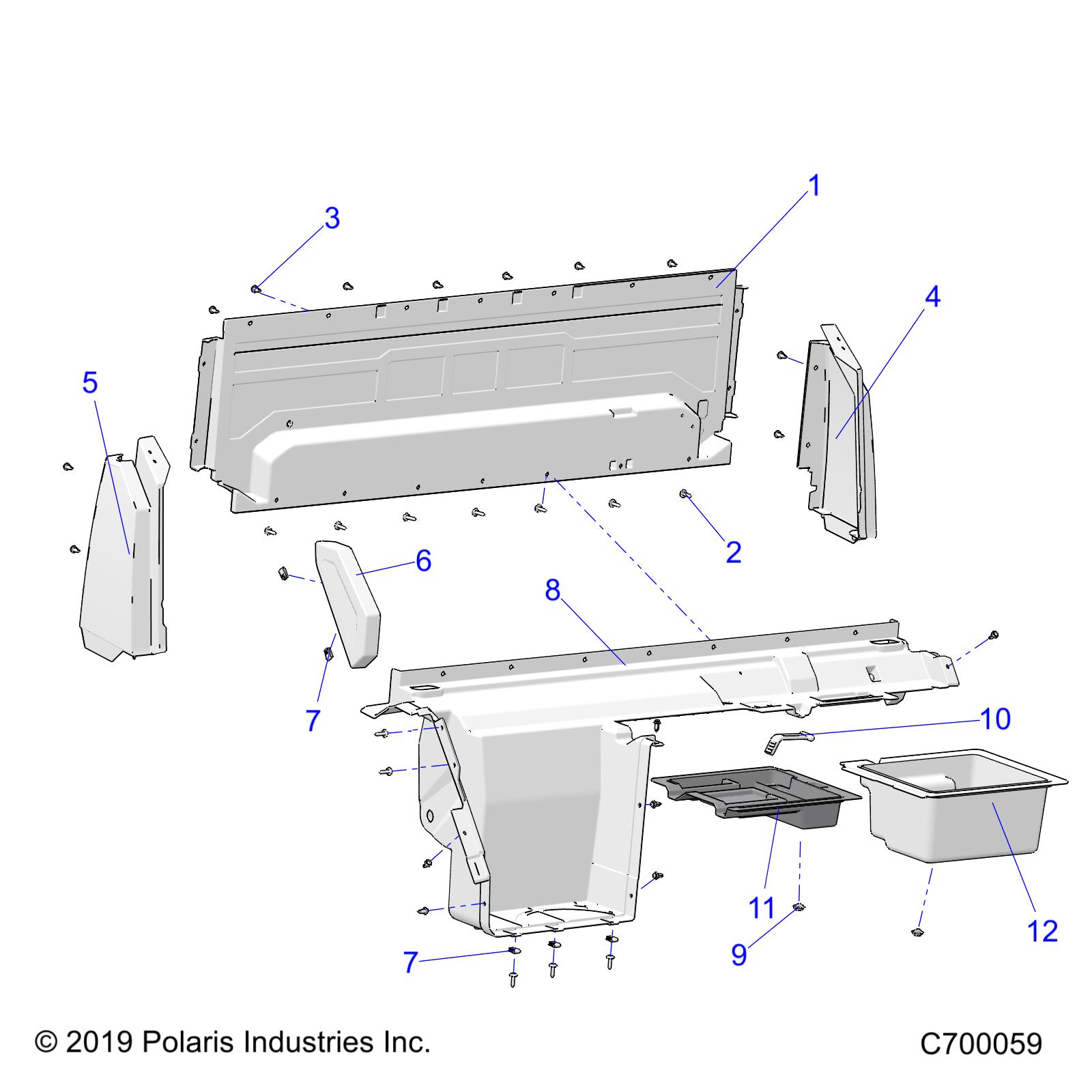 BODY, REAR CLOSEOFF, AND FENDERS - R21RRED4FA/NA/SCA (C700059)