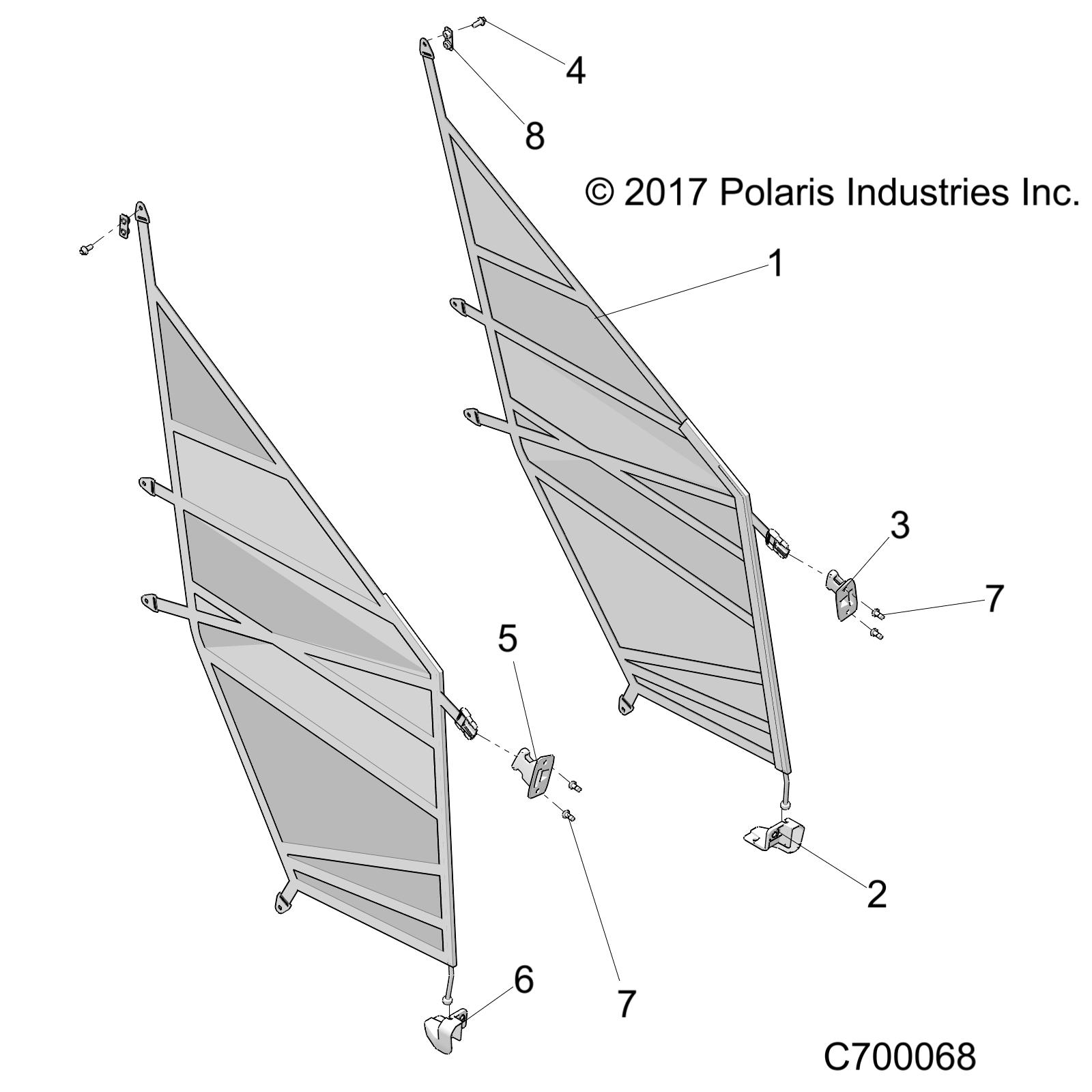 BODY, DOOR NETS - R20RRB99A/B (C700068)