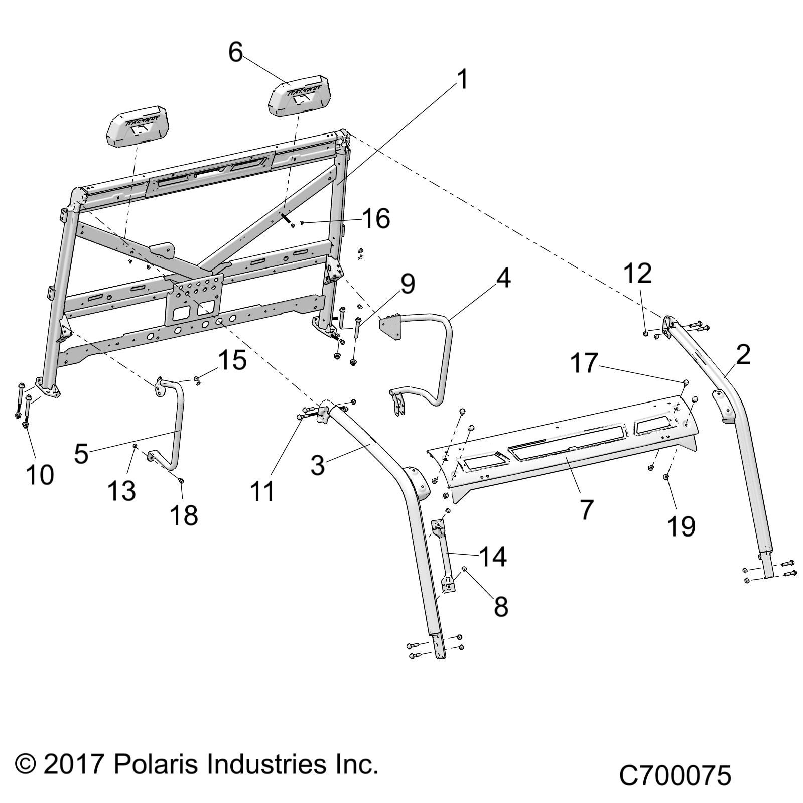 CHASSIS, CAB FRAME - R19RRE99NS (C700075)