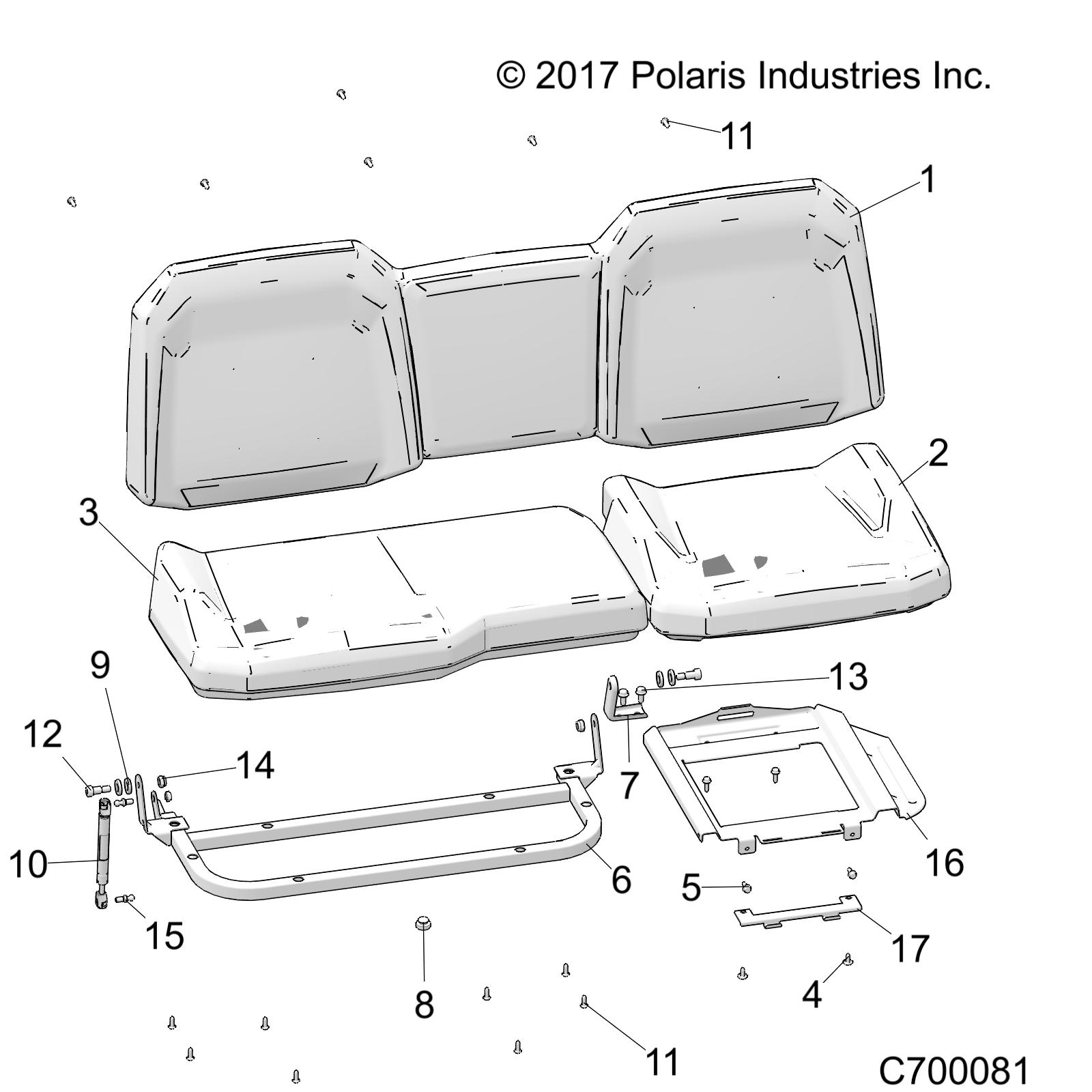 BODY, SEAT ASM. - R19RRE99A1/B1 (C700081)