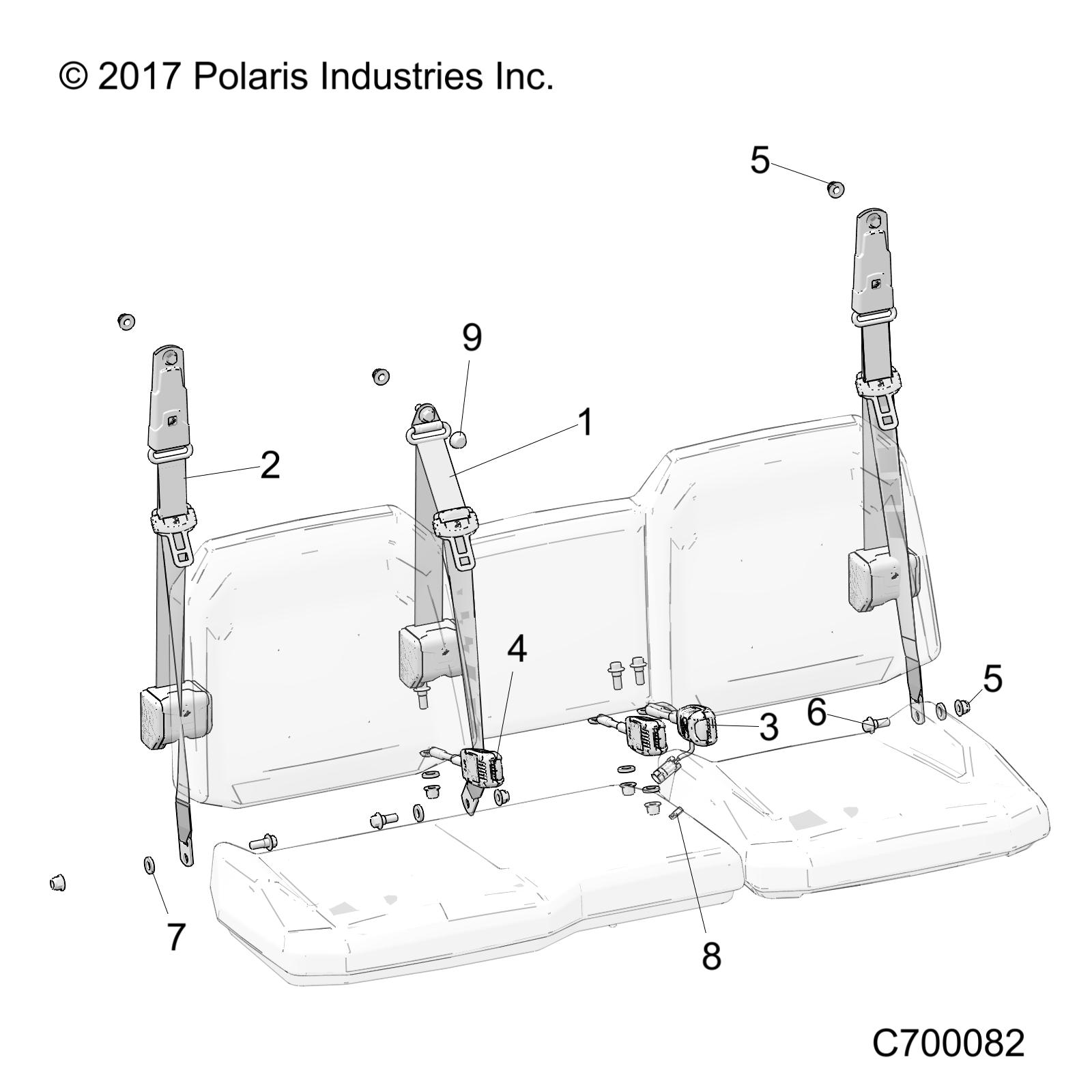 BODY, SEAT BELT MOUNTING - R19RRE99A1/B1 (C700082)