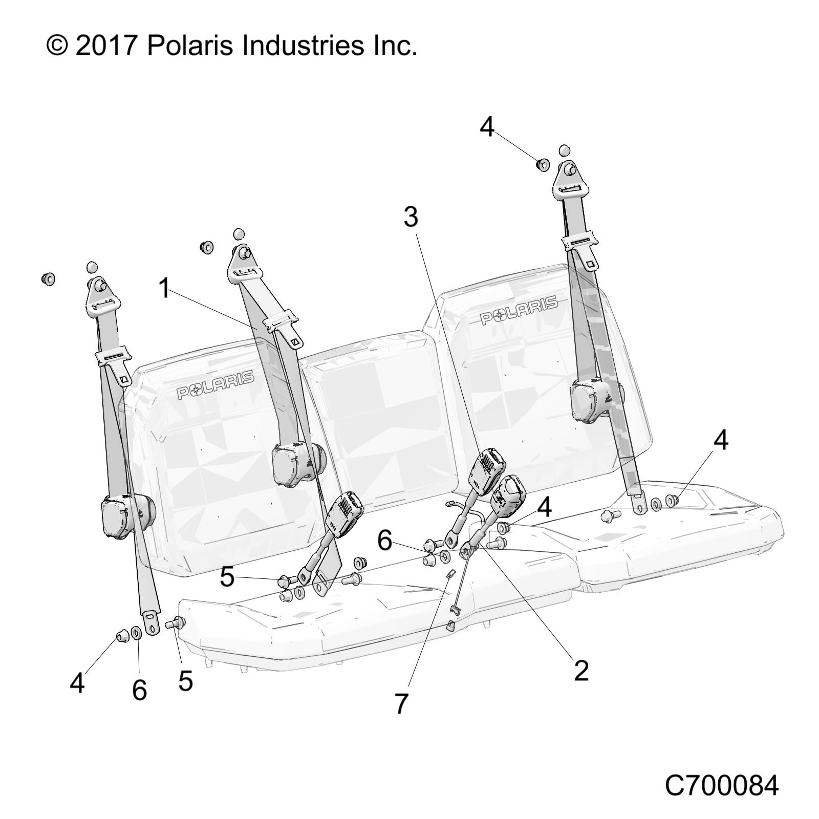 BODY, SEAT BELT AND MOUNTING - R18RRE99FM/SFM/SCM (C700084)