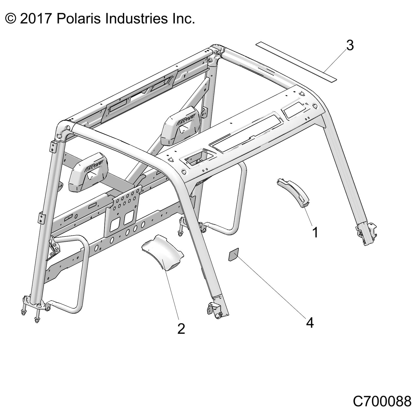 CHASSIS, EDGE COVER, TR - R23RRSD4CA/CK (C700088)