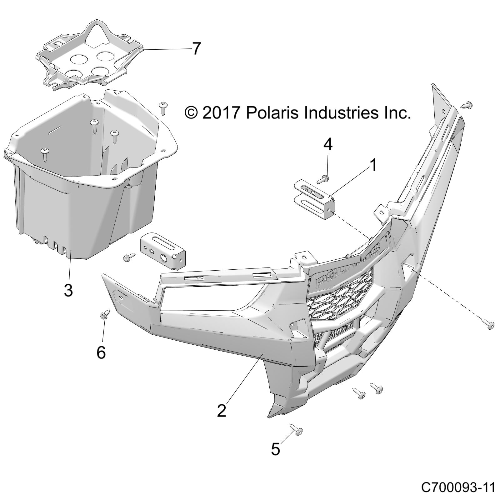 BODY, FRONT FASCIA - Z19VGE99AK/AW/BK/BW (C700093-11)