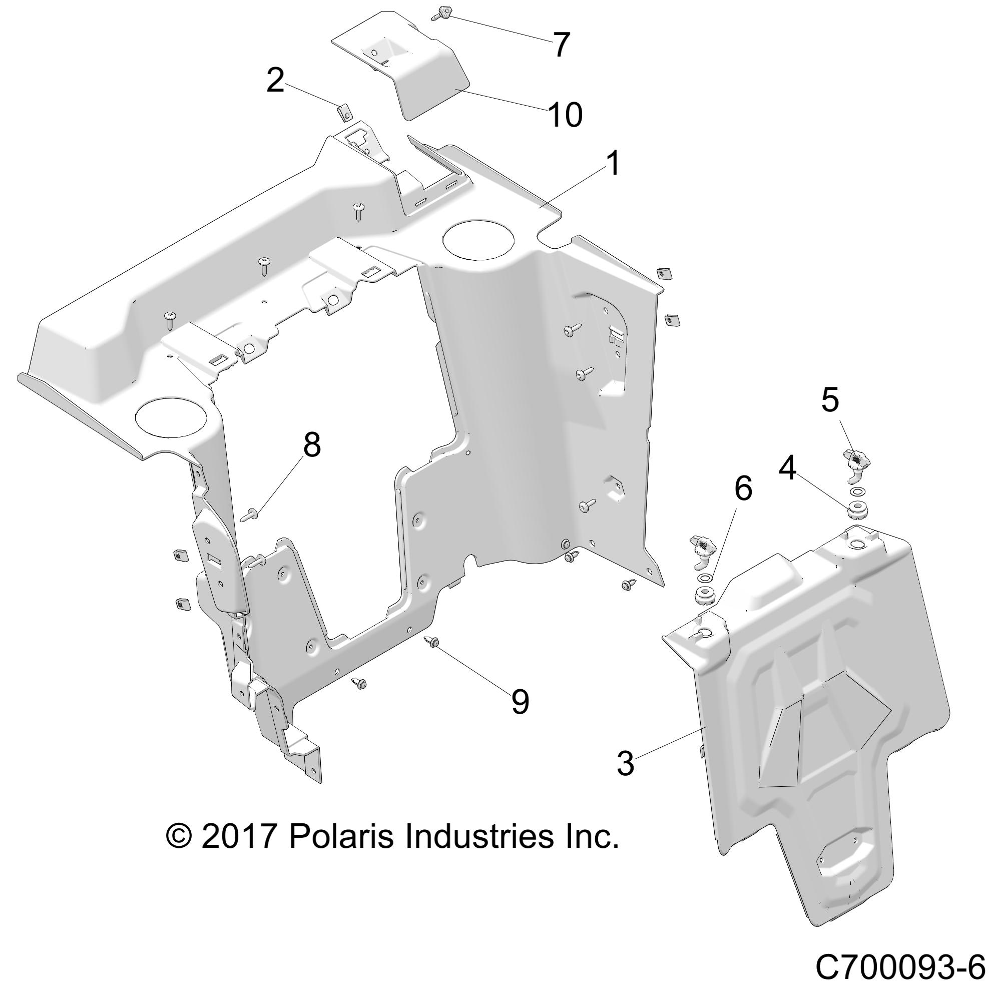 BODY, REAR CLOSEOFF - Z18VGE99AK/AW/BK/BW (C700093-6)