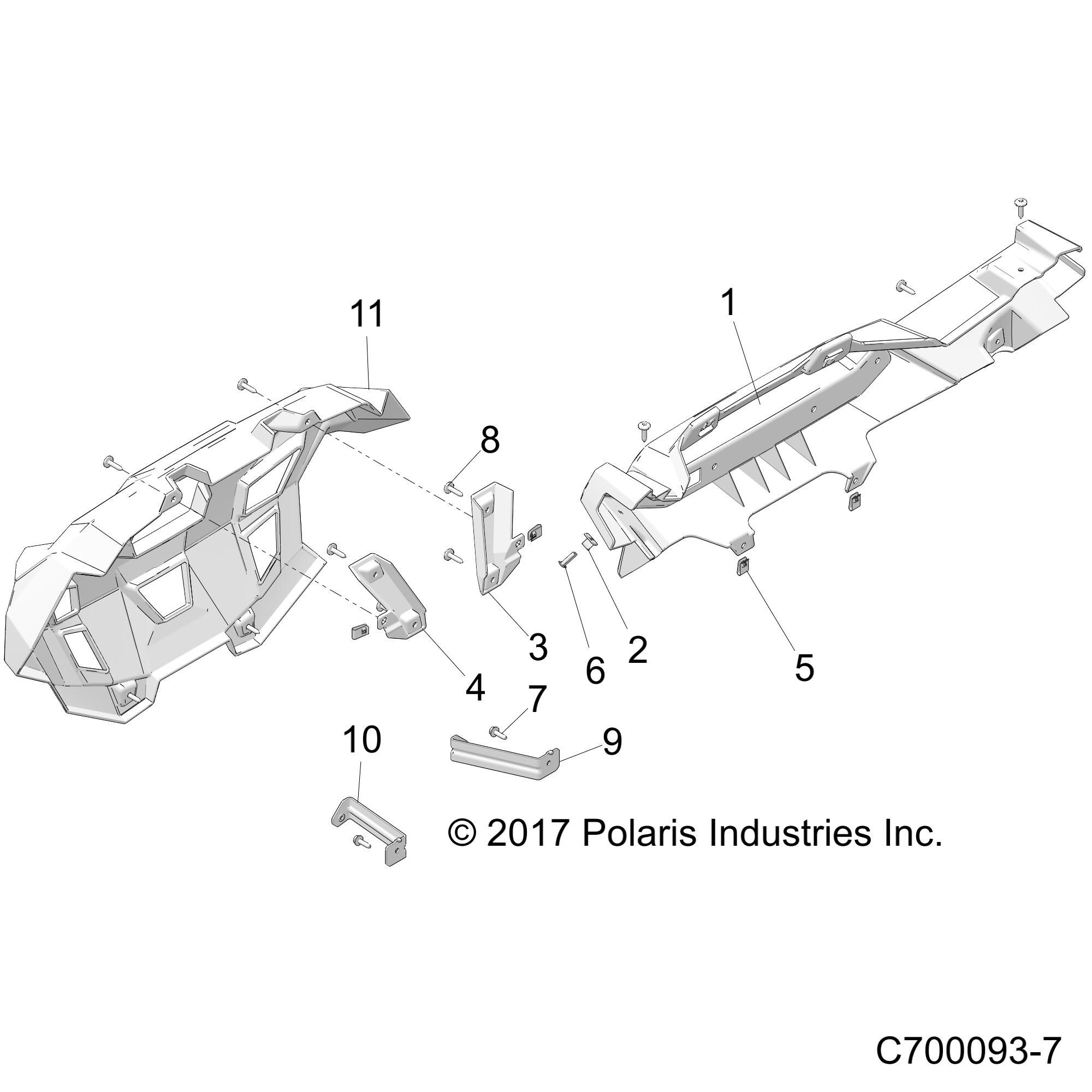 BODY, REAR FASCIA - Z20S1E99NG (C700093-7)