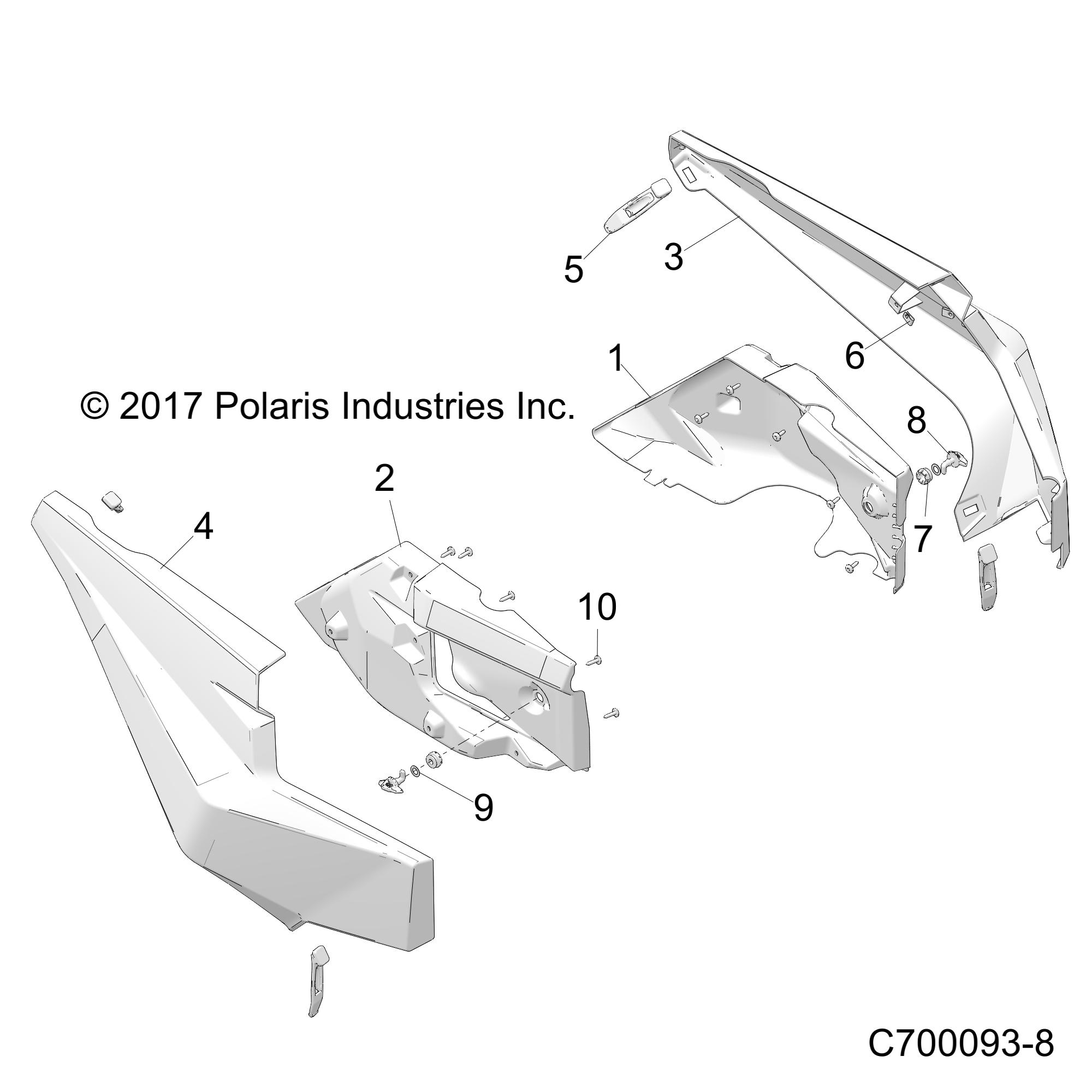 BODY, REAR FENDERS - Z21S1E99AR/BR (C700093-8)