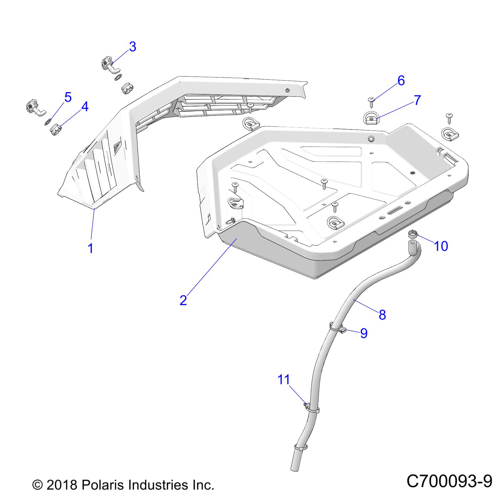 BODY, REAR RACK - Z20S1E99AG/AK/BG/BK (C700093-9)