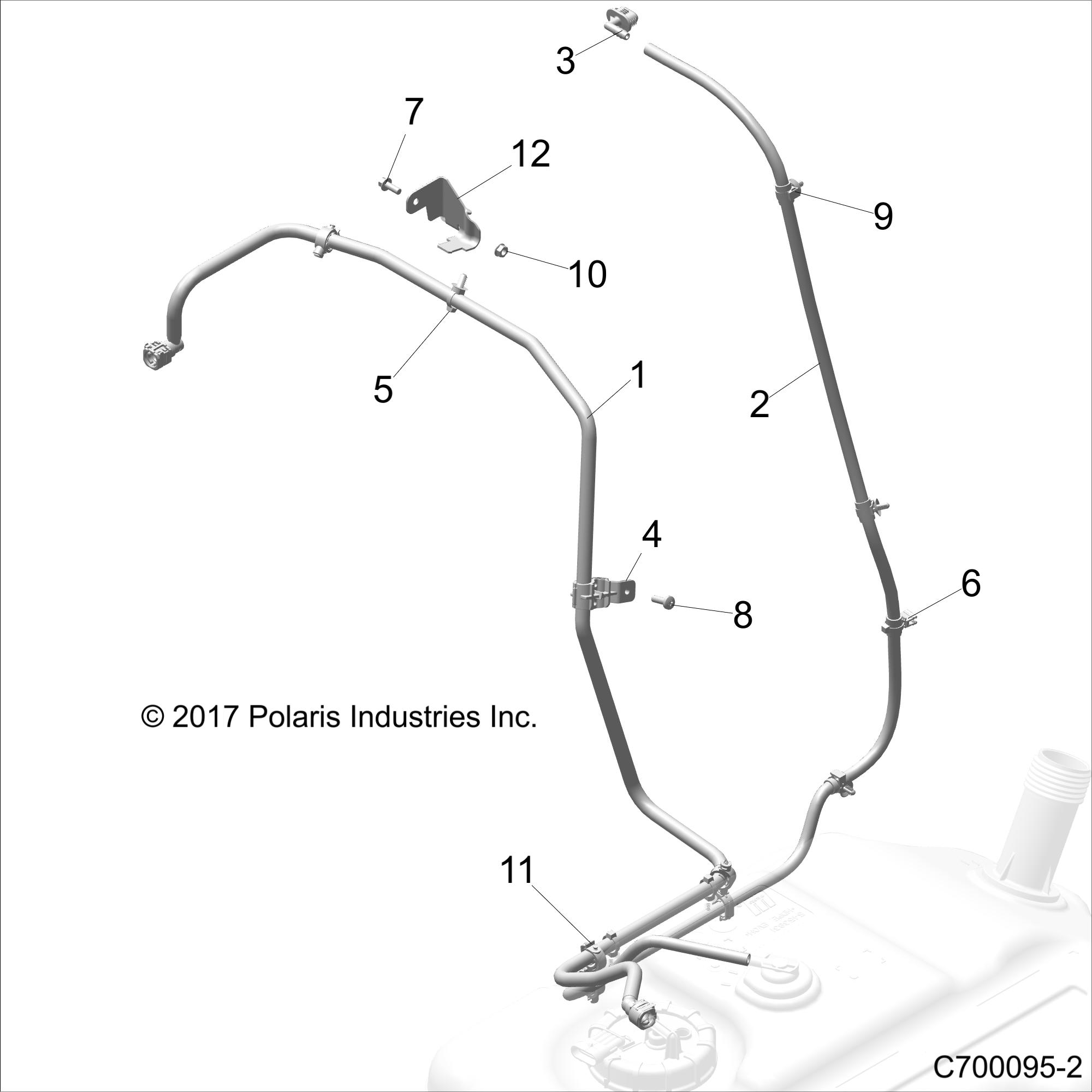 BODY, FUEL LINE - Z20S1E99NG (C700095-2)