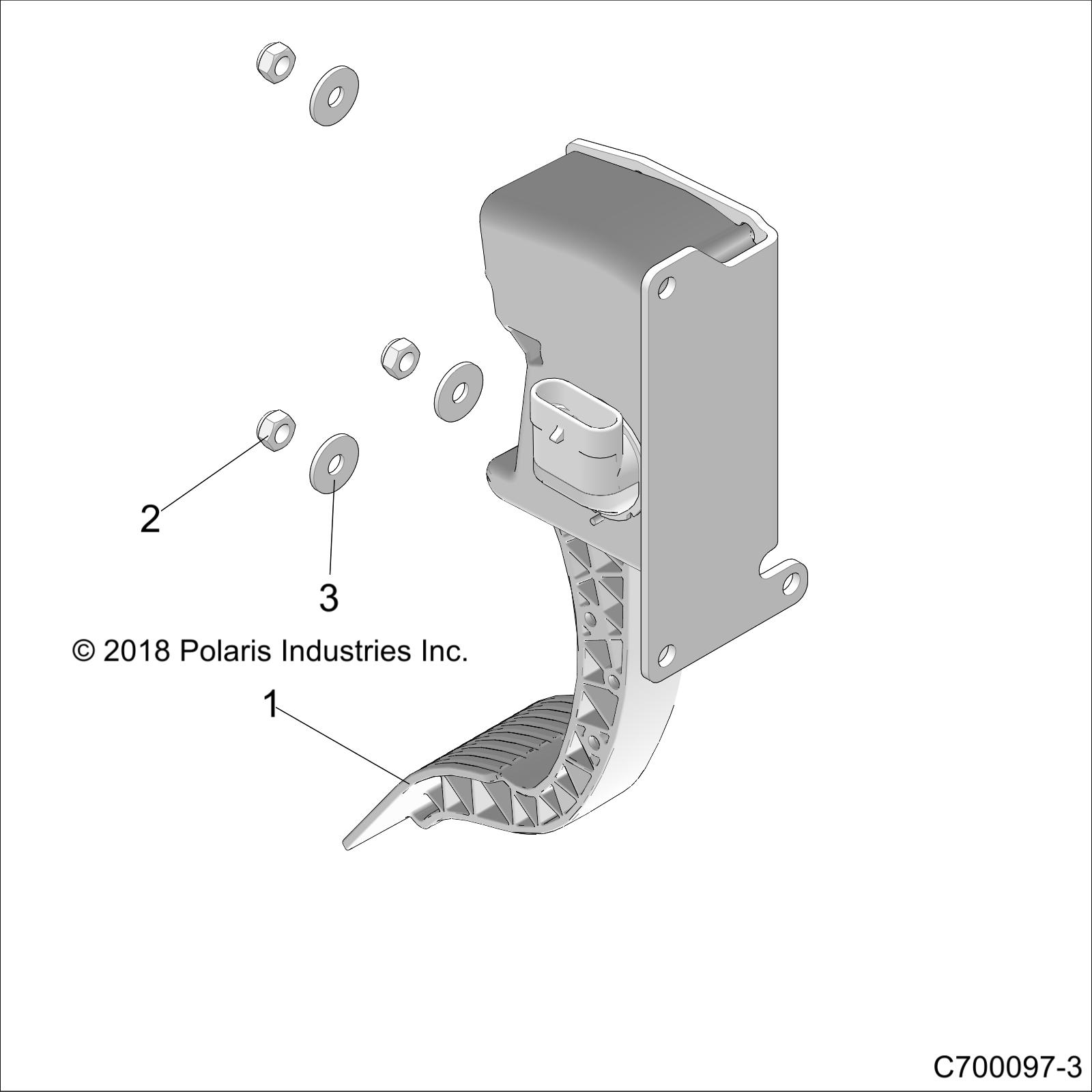 ENGINE, THROTTLE PEDAL - Z20S1E99NG (C700097-3)