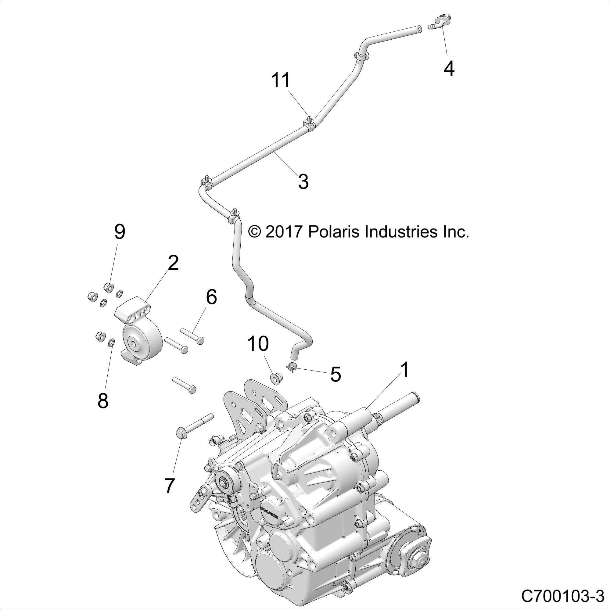 DRIVE TRAIN, MAIN GEARCASE MOUNTING - Z20NAE92KL (C700103-3)