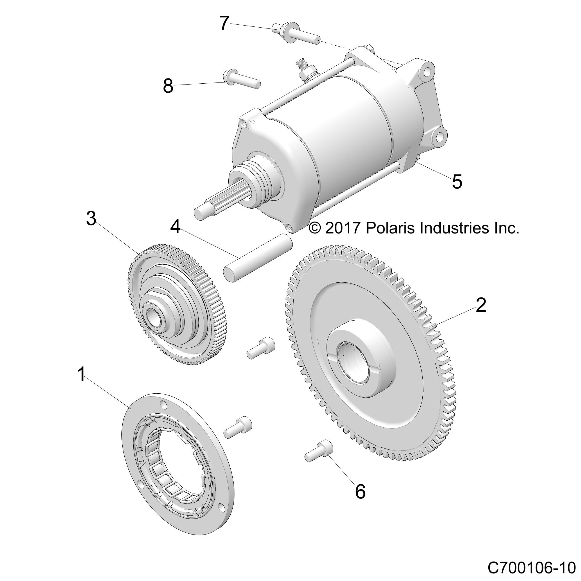 ENGINE, STARTER - Z22NAE99FK/NK (C700106-10)