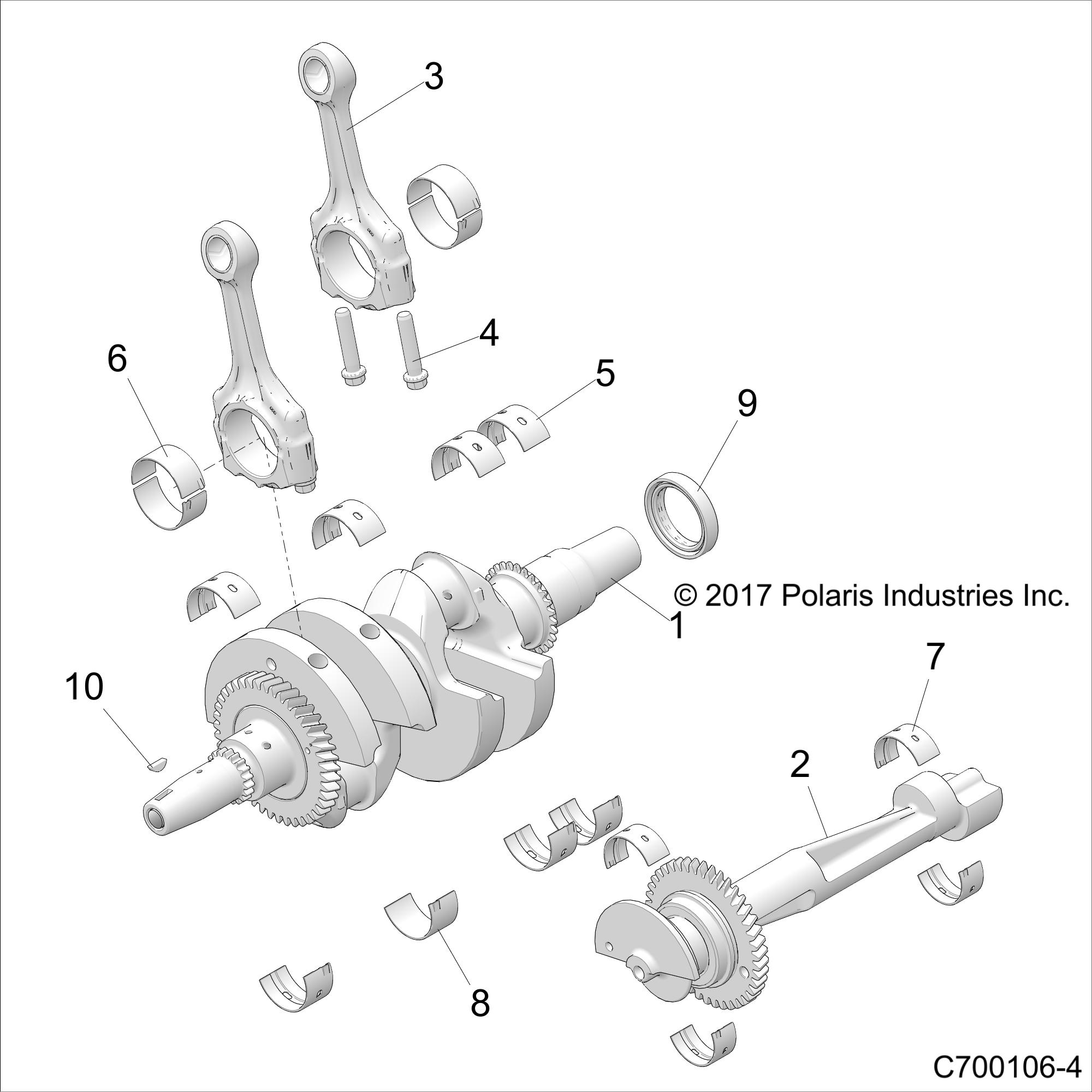 ENGINE, CRANKSHAFT - Z20S1E99AG/AK/BG/BK (C700106-4)