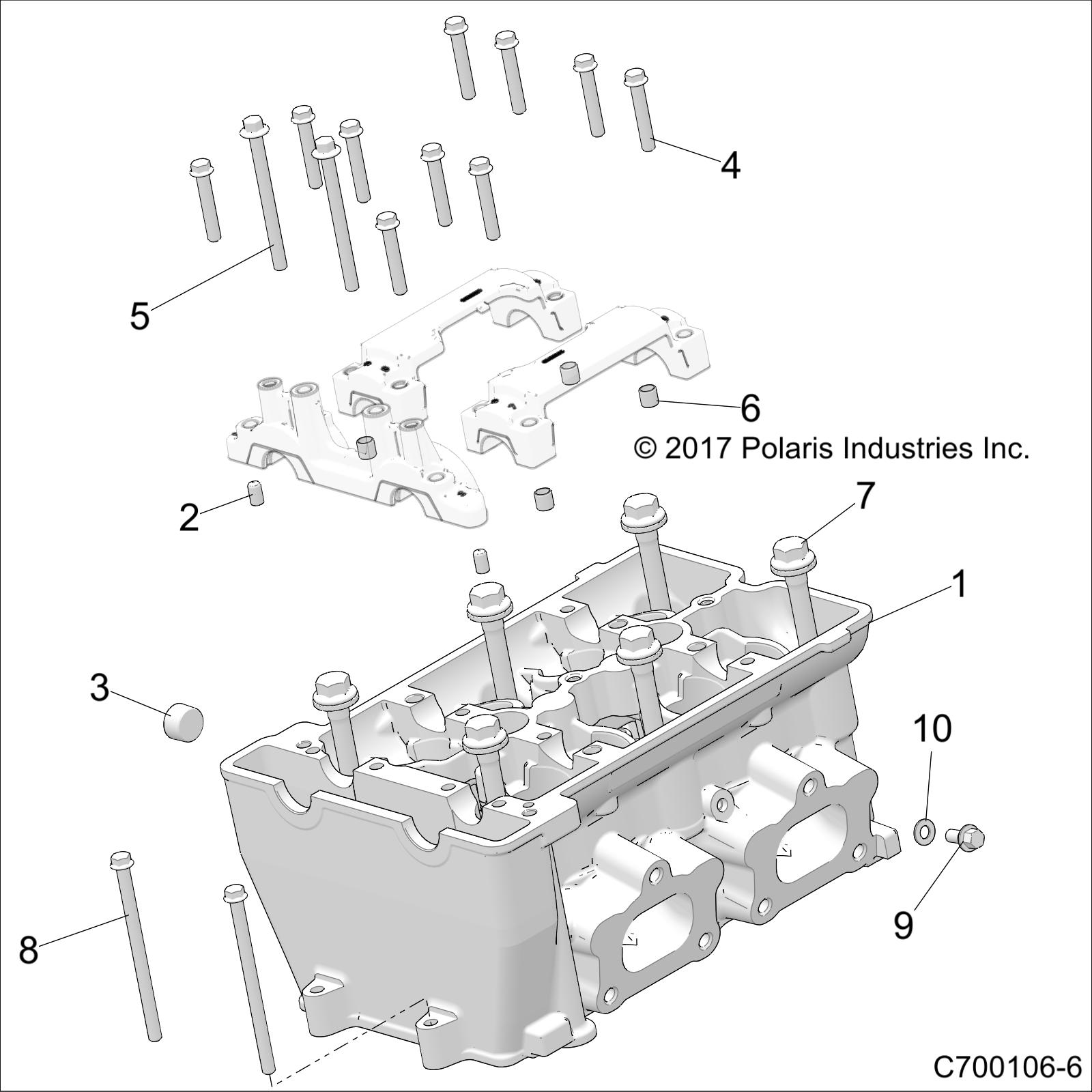 ENGINE, CYLINDER HEAD - Z20S1E99AG/AK/BG/BK (C700106-6)