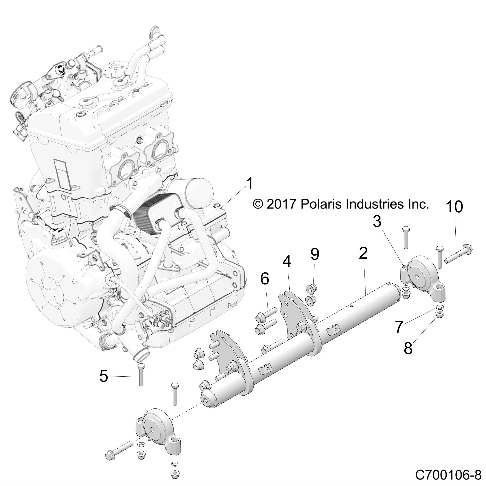 ENGINE, MOUNTING & LONG BLOCK - Z20S1E99NG (C700106-8)