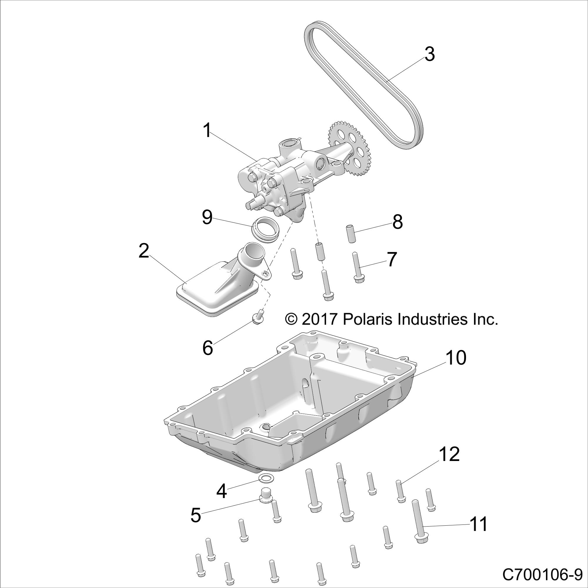 ENGINE, OIL PUMP AND PAN - Z20S1E99AG/AK/BG/BK (C700106-9)