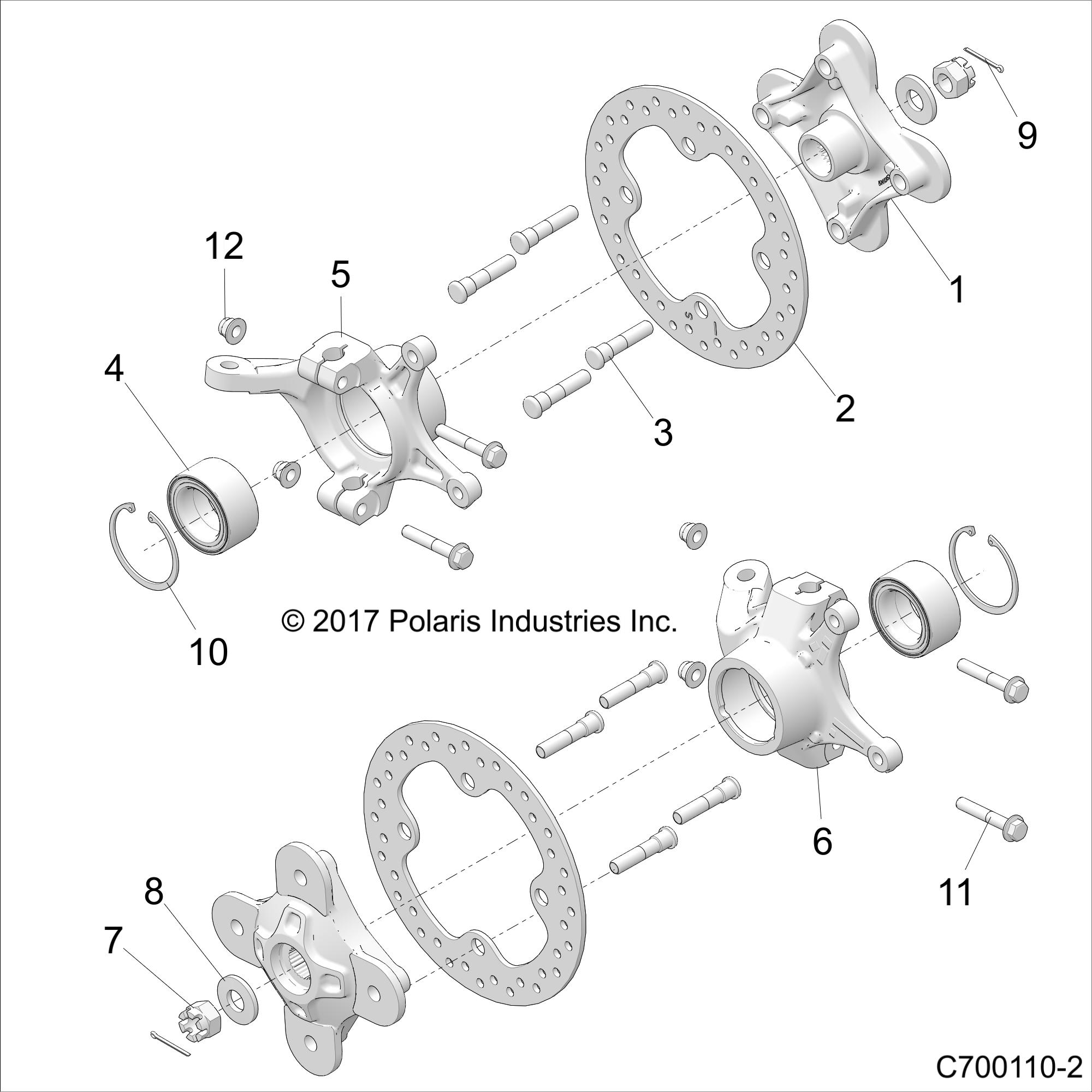 SUSPENSION, FRONT CARRIER- Z20S1E99NG (C700110-2)