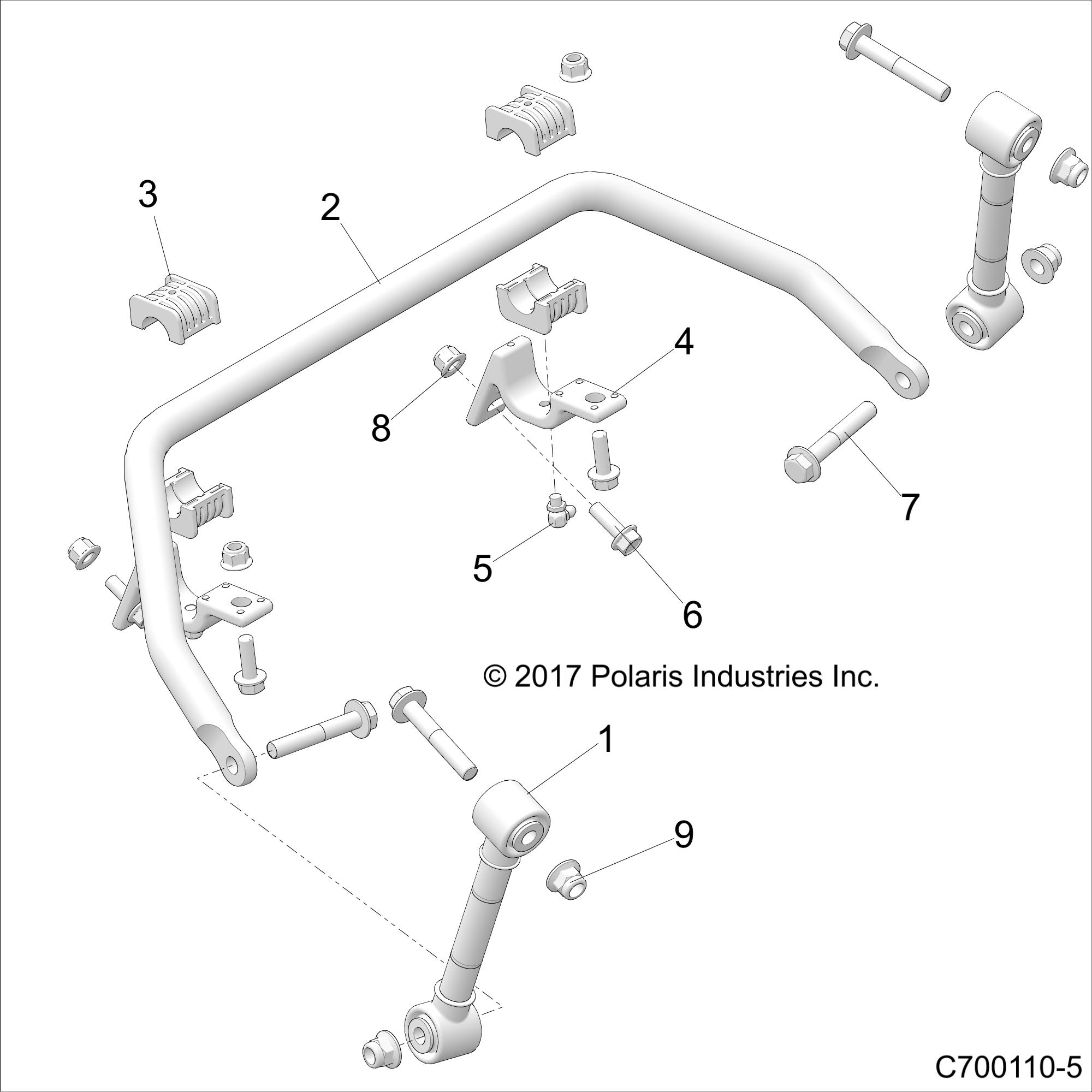 SUSPENSION, FRONT STABILIZER BAR - Z21S1E99AR/BR (C700110-5)