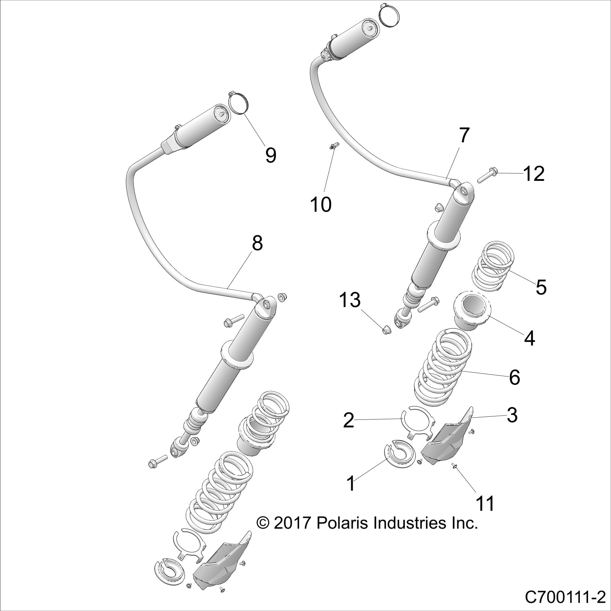 SUSPENSION, REAR SHOCK MOUNTING - Z21S1E99AR/BR (C700111-2)