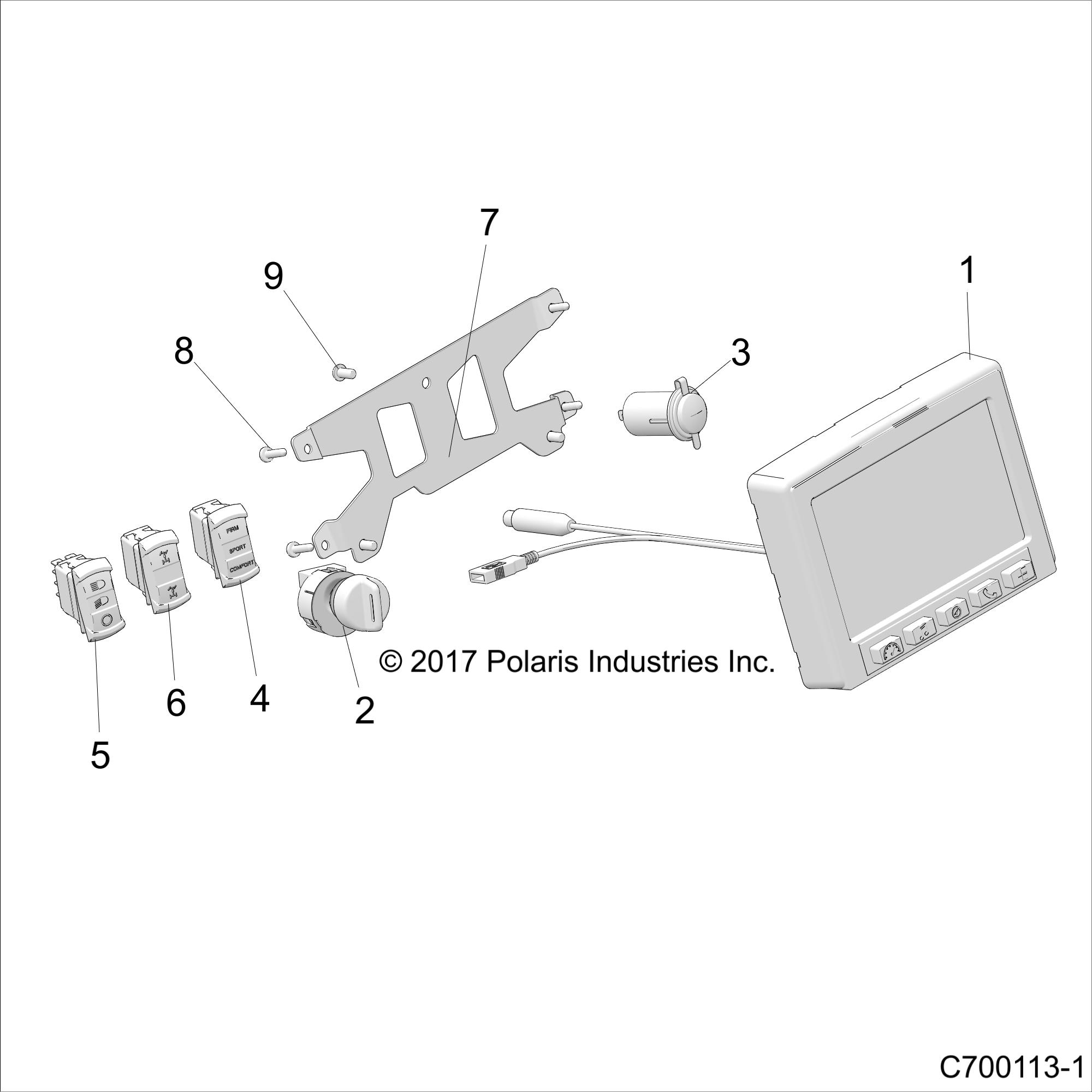 ELECTRICAL, DASH INSTRUMENTS AND CONTROLS - Z18VFL92BK (C700113-1)