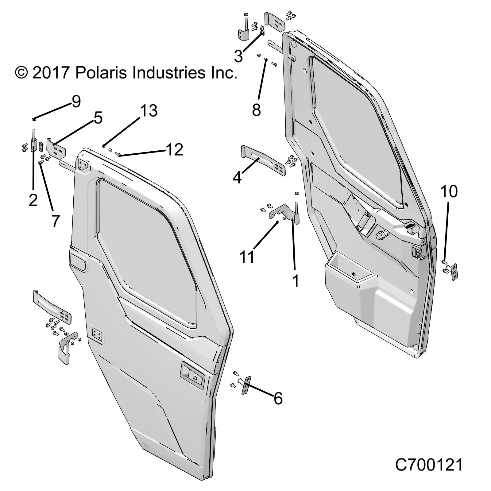 BODY, DOOR, FULL, MOUNTING - R19RRU99A9/AD/AJ/AP/B9/BD/BJ/BP (C700121)