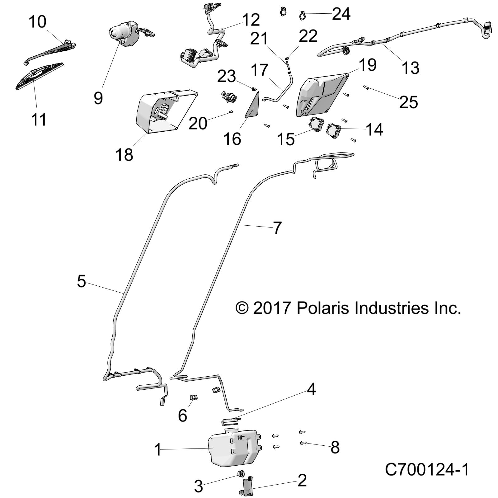 BODY, ASM WATER BOTTLE PUMP AND WIPER KIT - R20RSU99A/B (C700124-1)