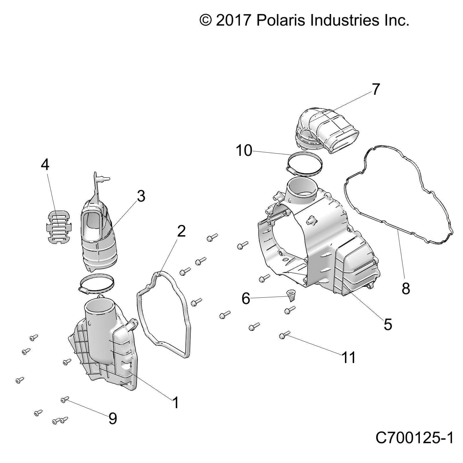 ENGINE, ALTERNATOR  COVER HVAC - R19RSU99A9/AD/B9/BD (C700125-1)