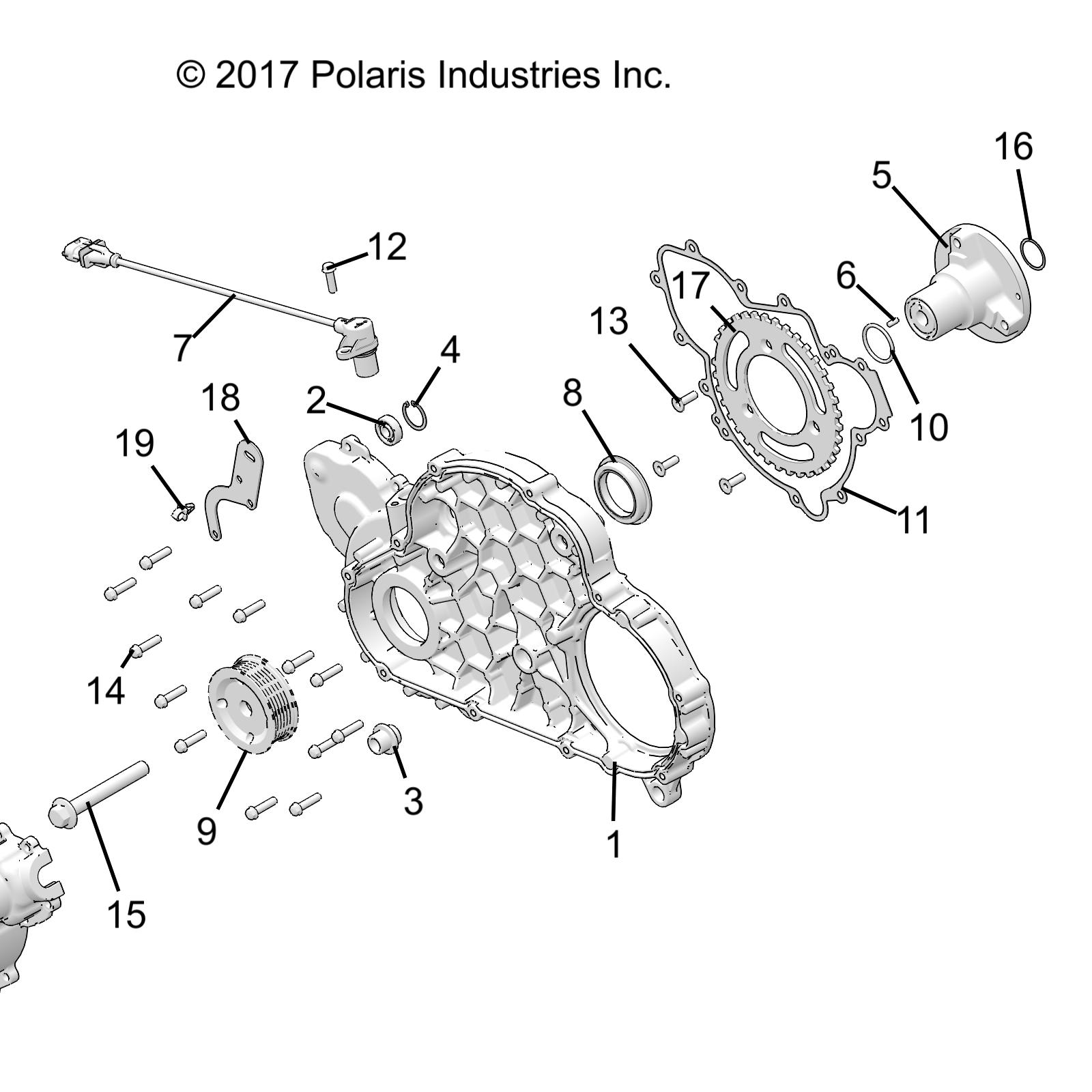 ENGINE, MAG COVER MOUNT - R19RSU99A9/AD/B9/BD (C700126-2)