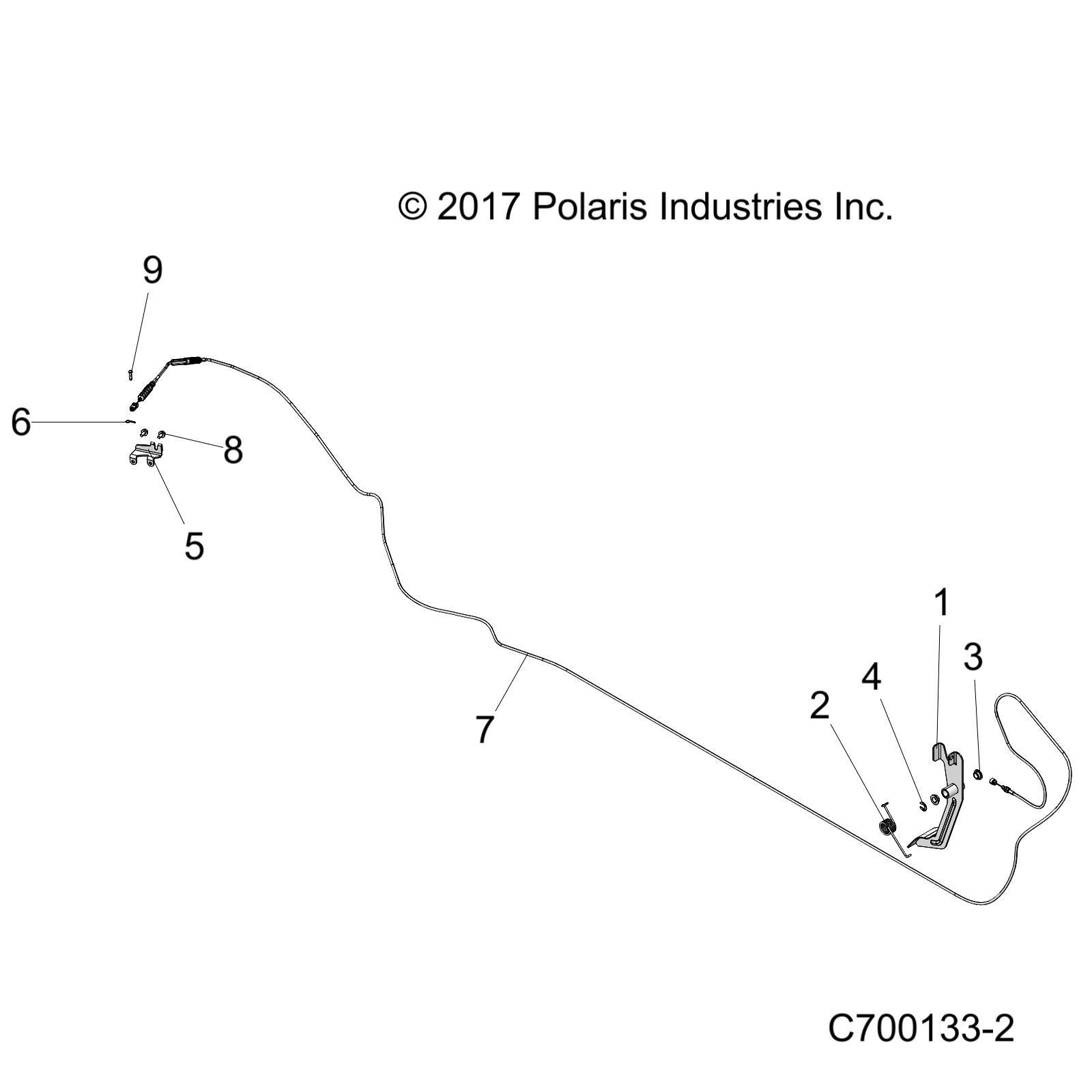 ENGINE, THROTTLE PEDAL/CABLE - R18RVAD1N1 (C700133-2)