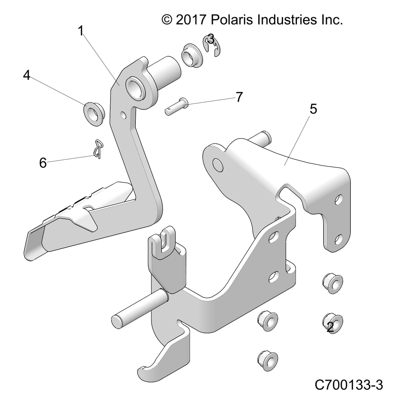 BRAKES, PEDAL and MASTER CYLINDER MOUNTING - R18RVAD1N1 (C700133-3)