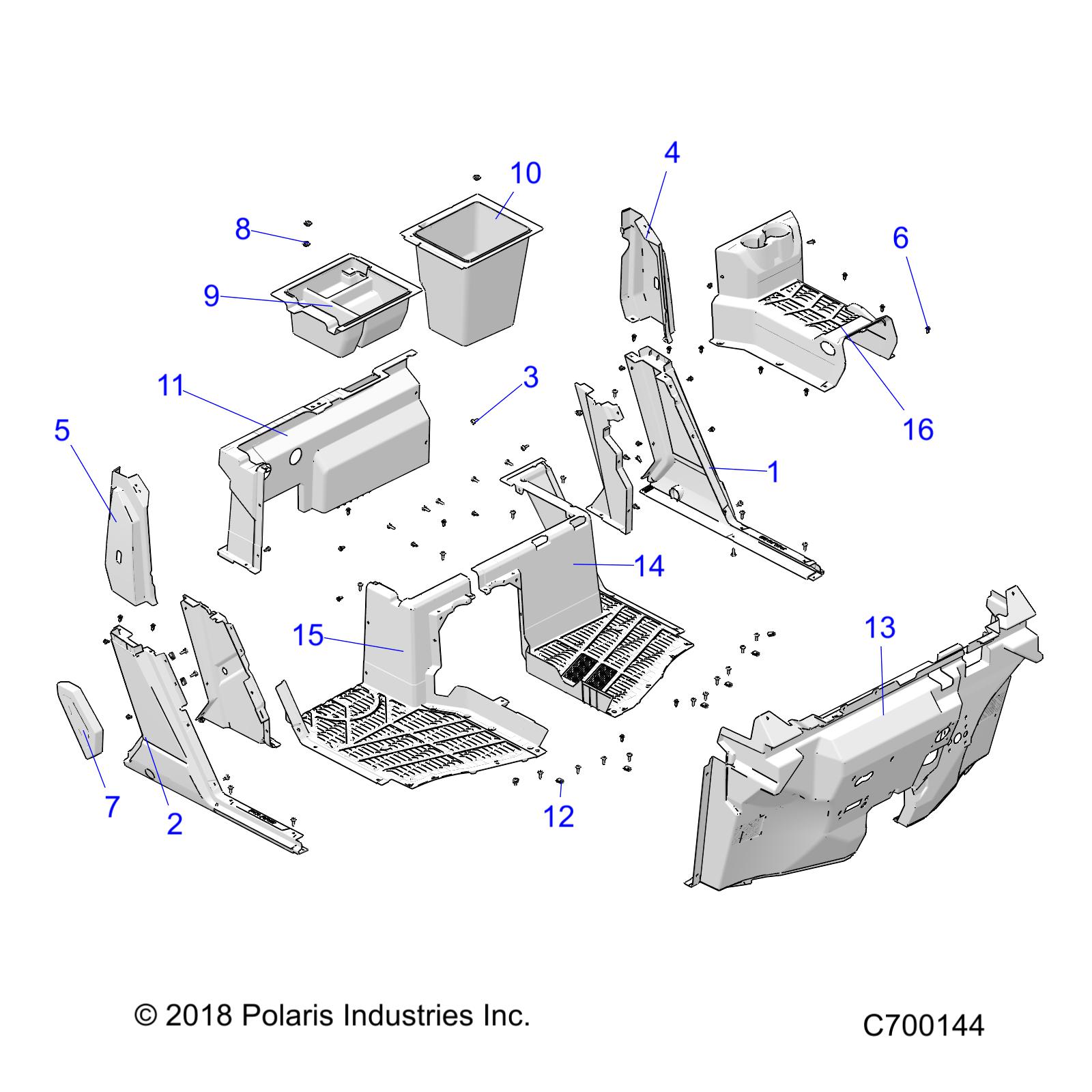 BODY, FRONT  FLOOR AND ROCKERS - R19RSU99AS/BS (C700144)