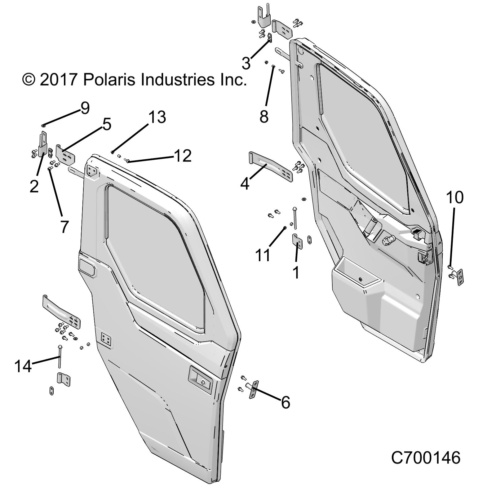 BODY, DOOR, FRONT, FULL, MOUNTING - R19RSU99A9/AD/B9/BD (C700146)