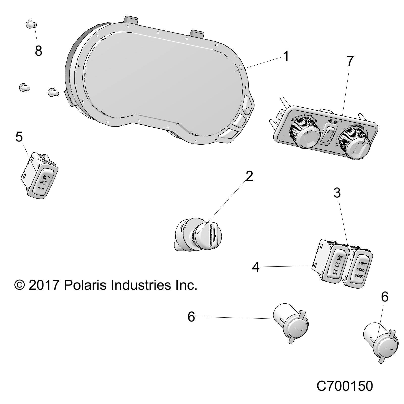 ELECTRICAL, DASH INSTUMENTS -  R19RSU99AS/BS (C700150)