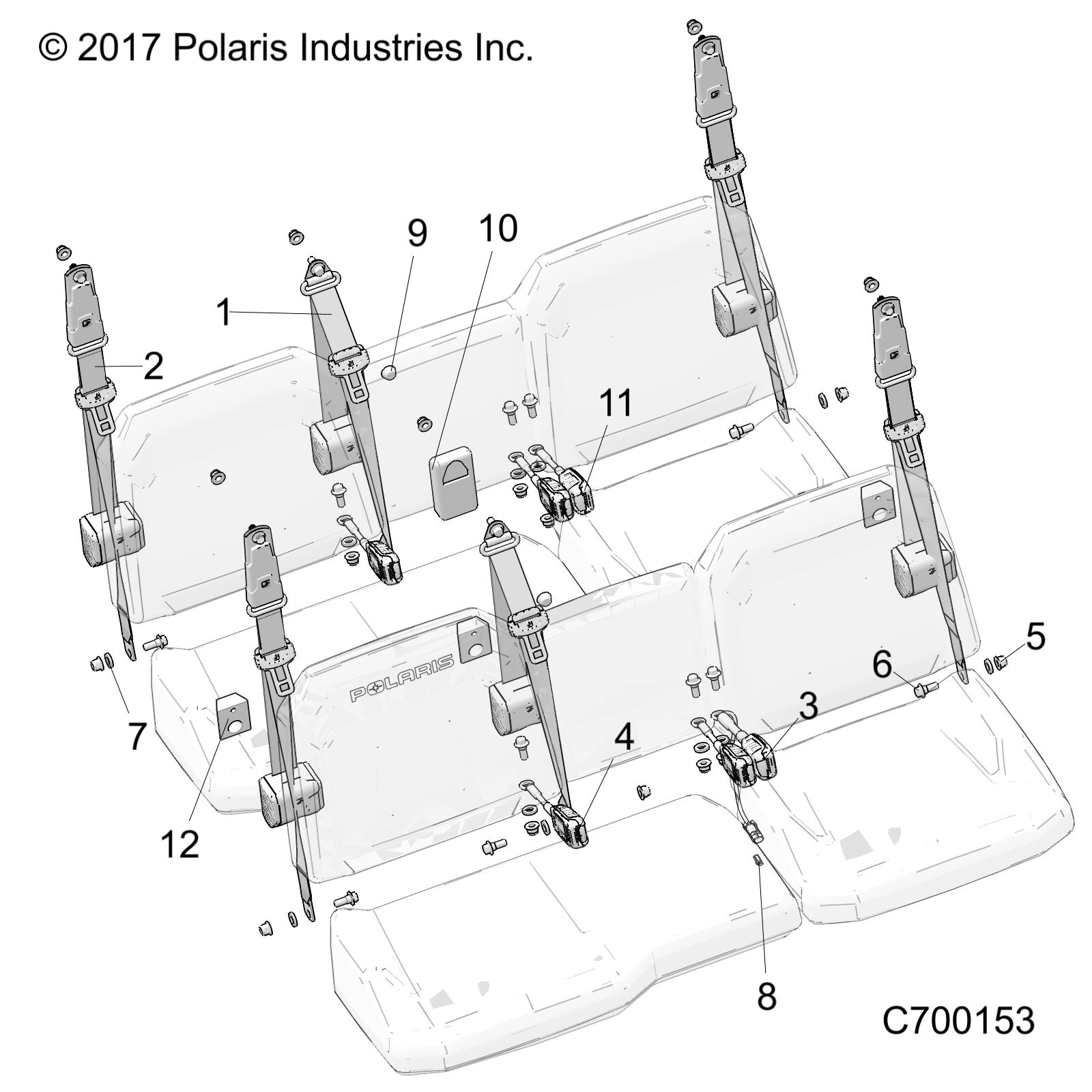 BODY, SEAT BELT MOUNTING - R19RSW99AS/A9/AD/BS/B9/BD (C700153)